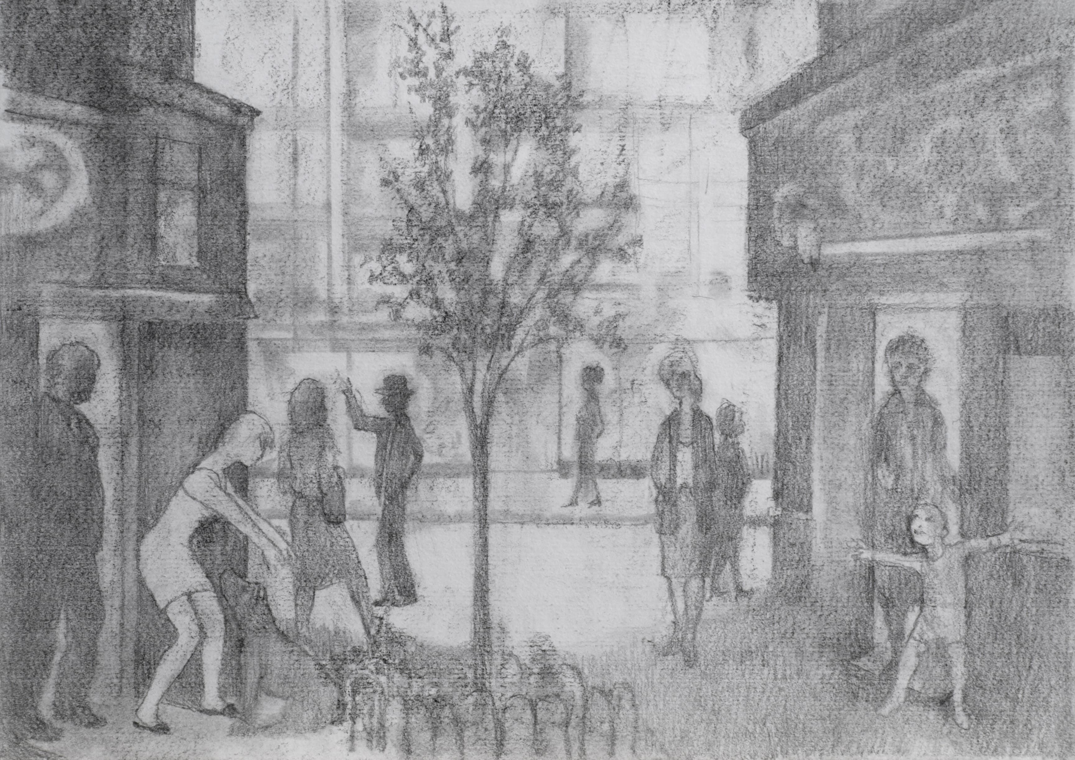 The Neighborhood, The Street (Homage to Balthus) (Slide 3)