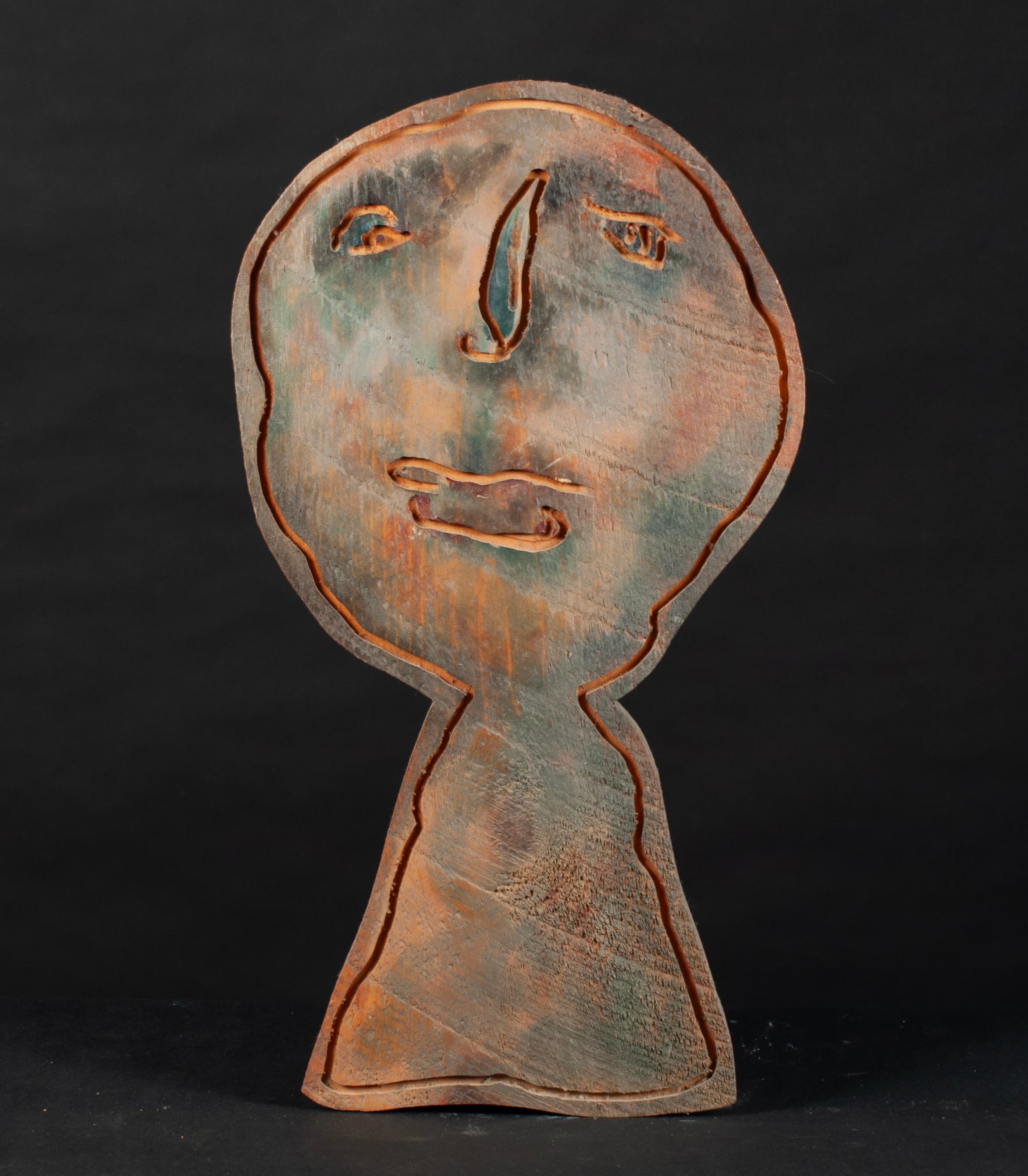 Art with the title "Round Head Man".