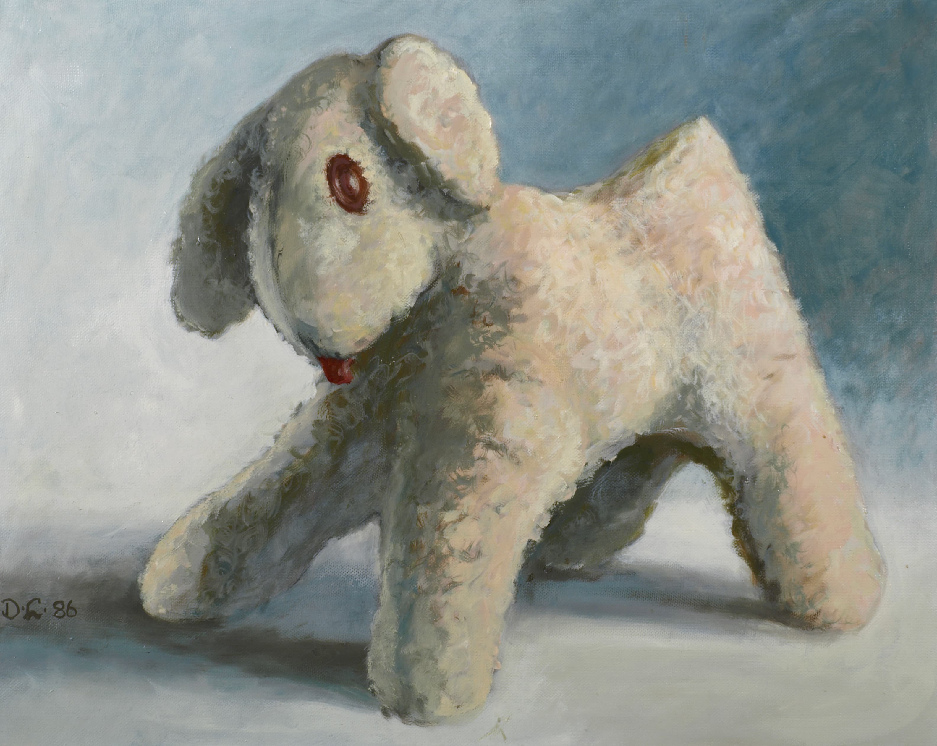 Art with the title "Little Furry Dog".