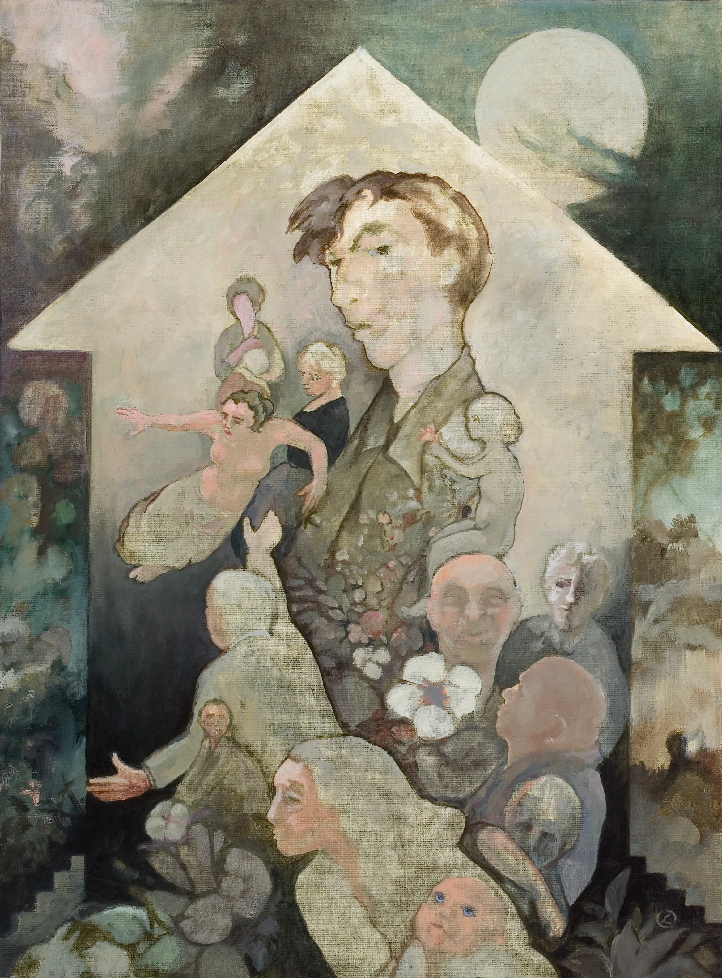 Art with the title "House and Moon".