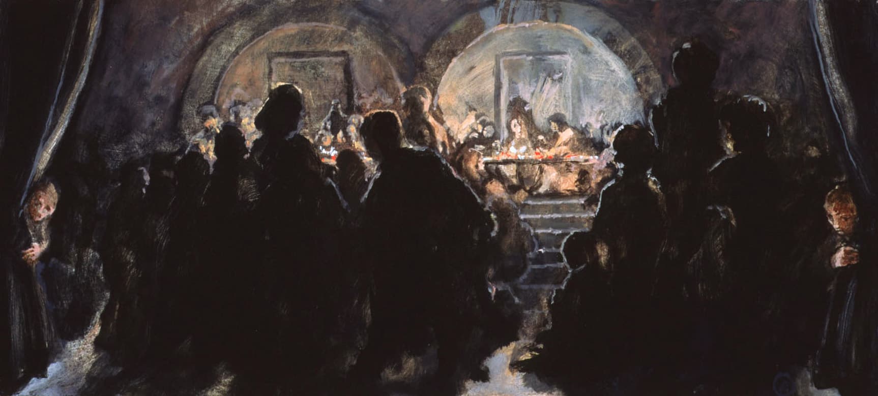 Art with the title "Asylum Dining Hall".