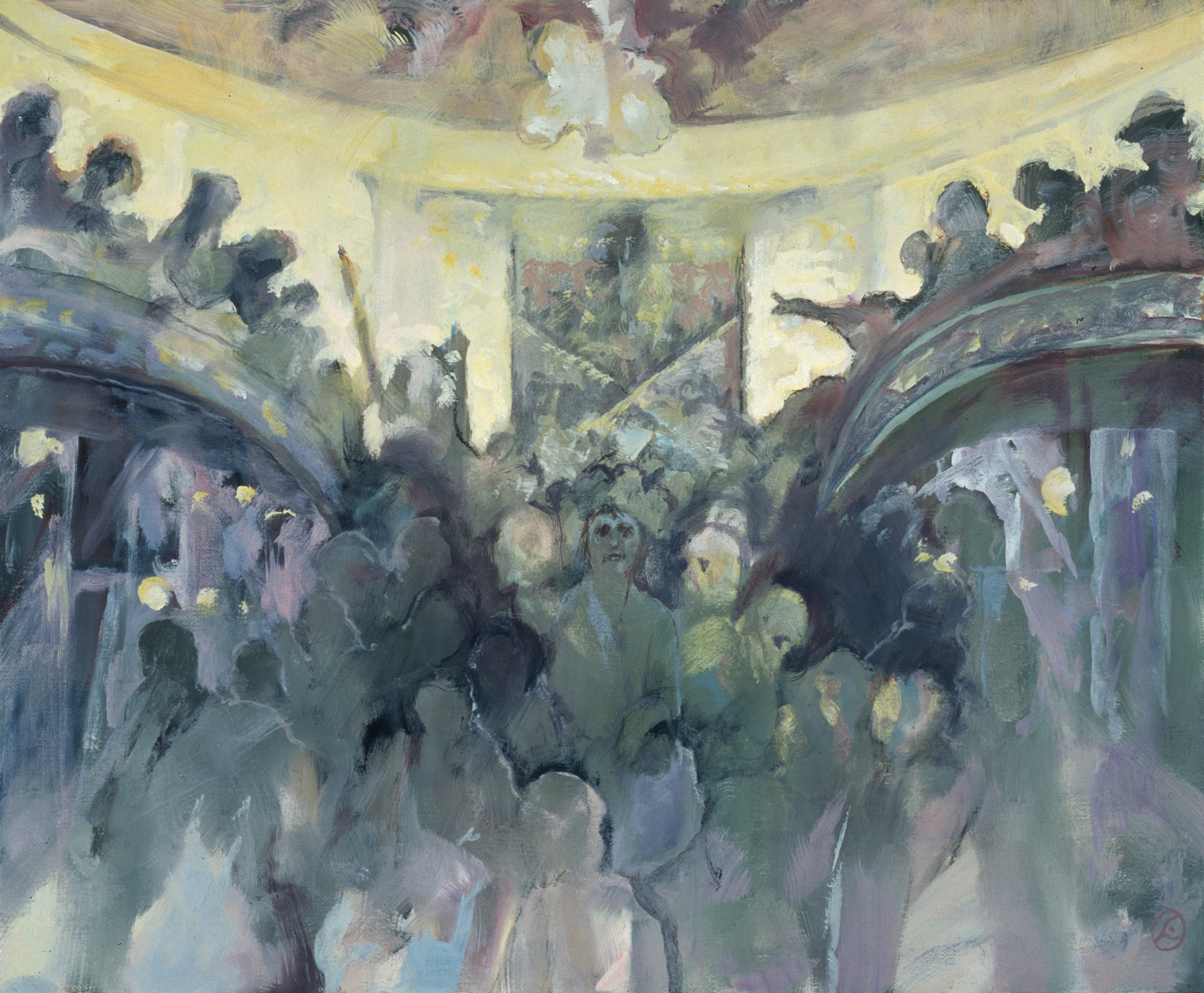 Art with the title "Seeking Redemption".