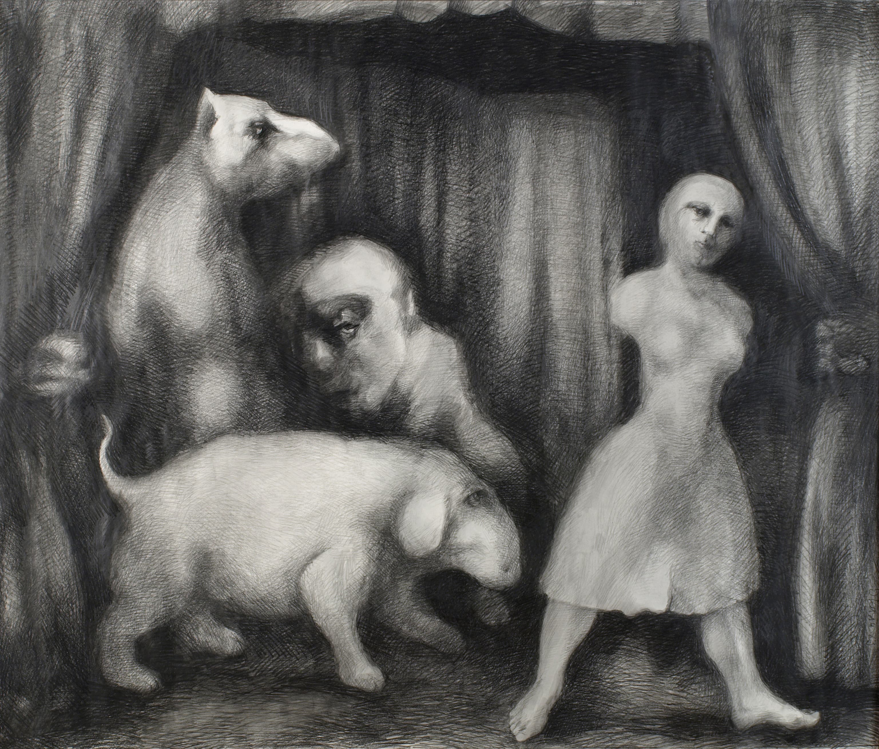 Art with the title "Characters on Stage".