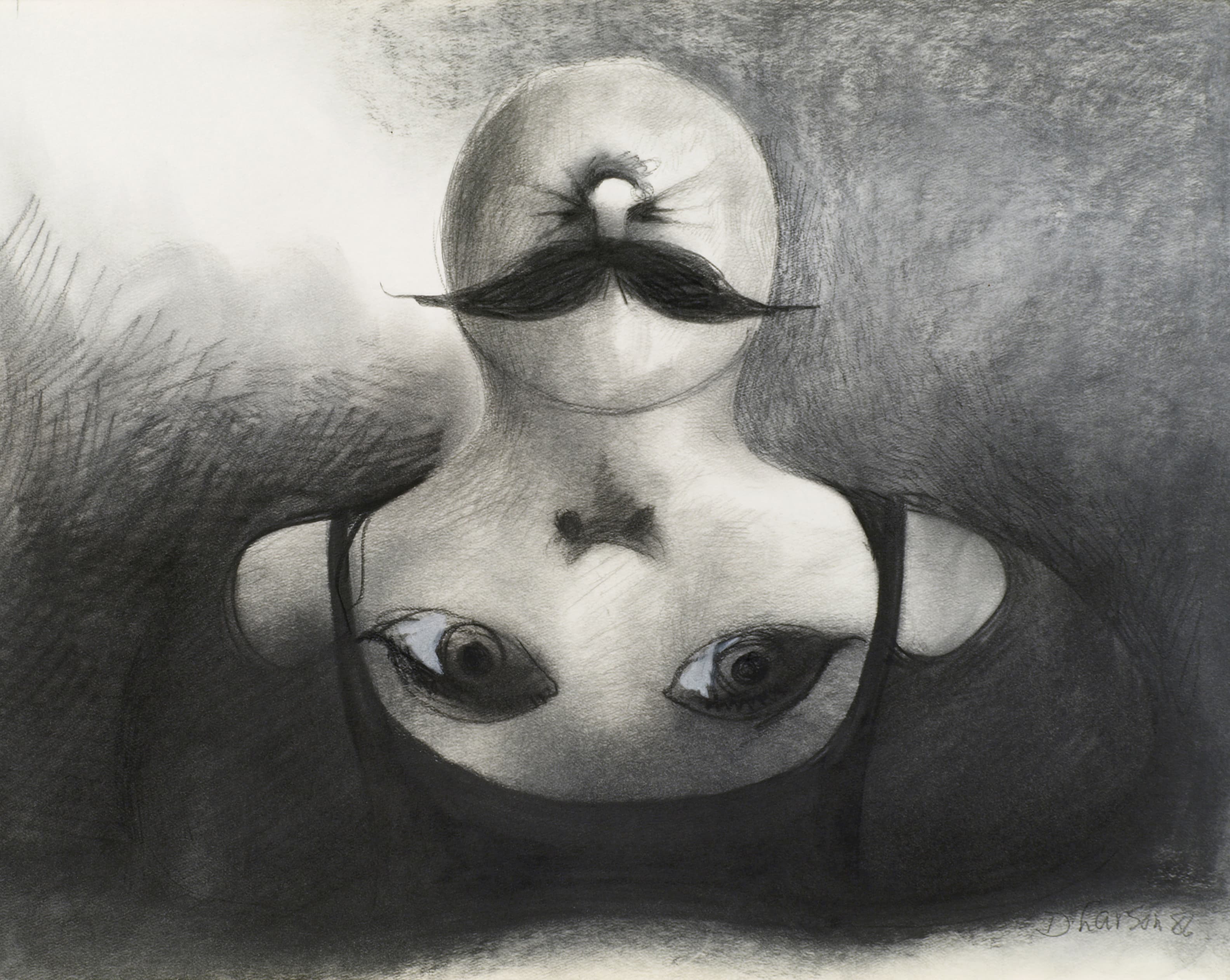 Art with the title "Surreal Face".