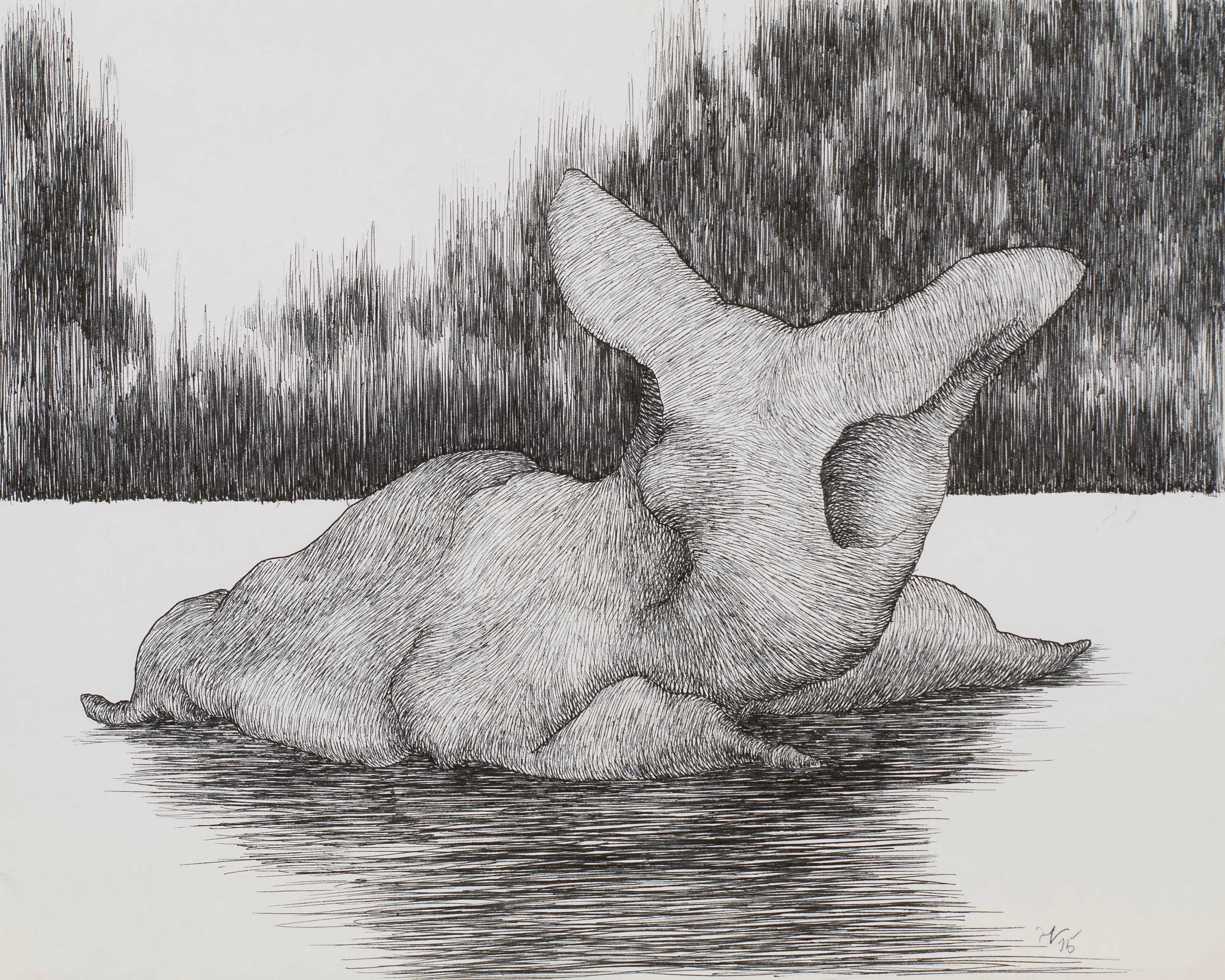 Art with the title "Mutation in Water".