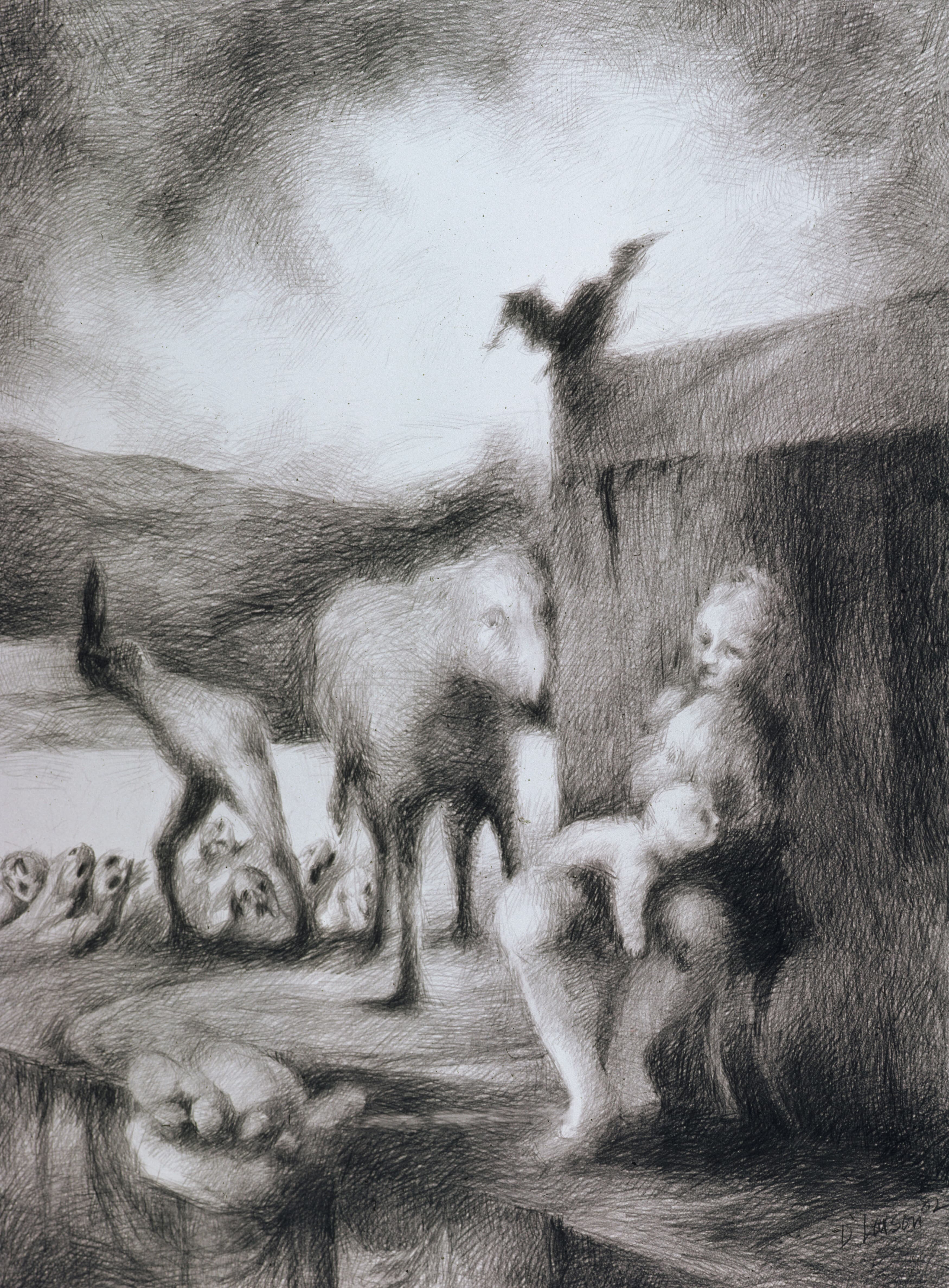 Art with the title "June the Baby".