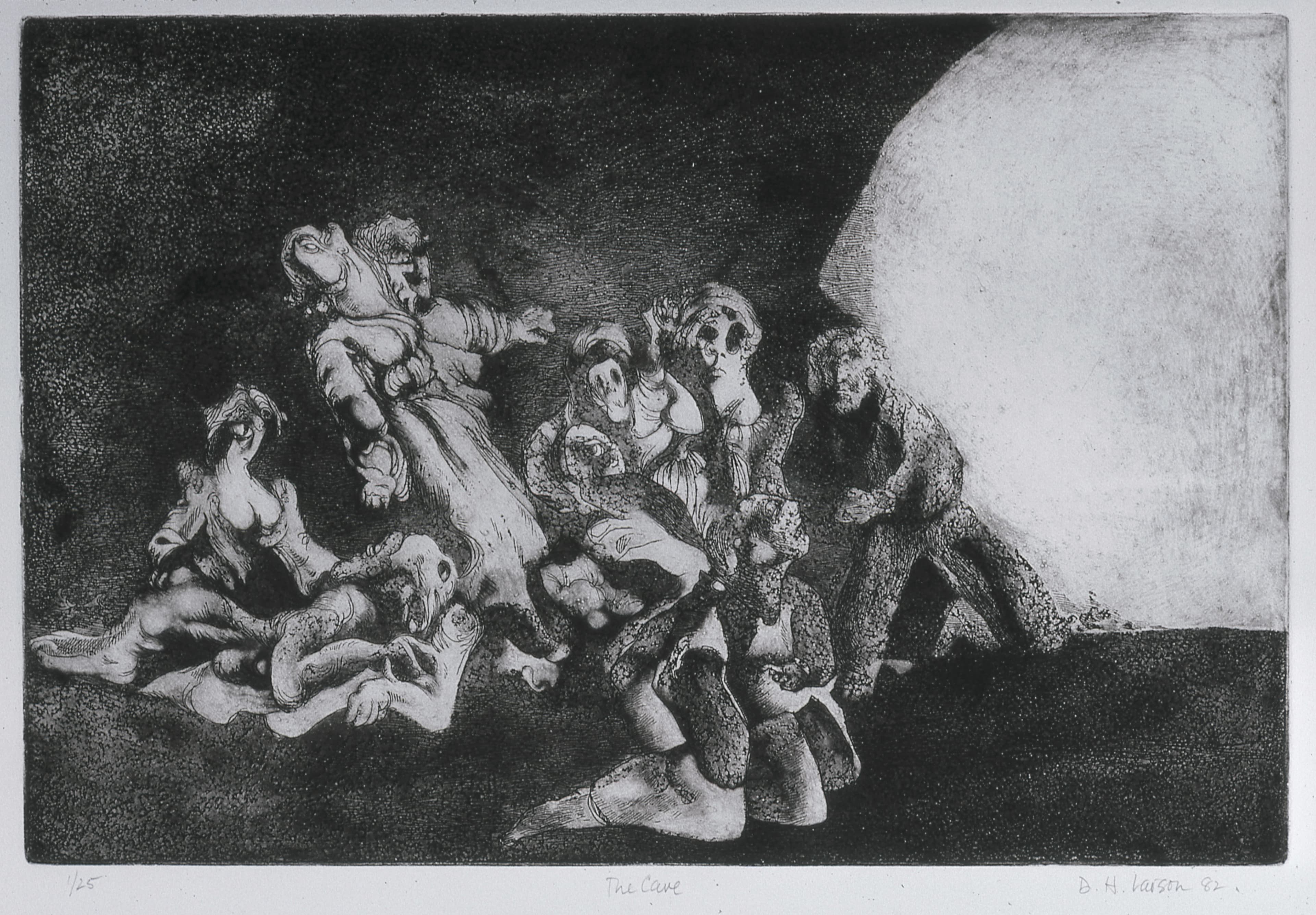 Art with the title "The Cave".