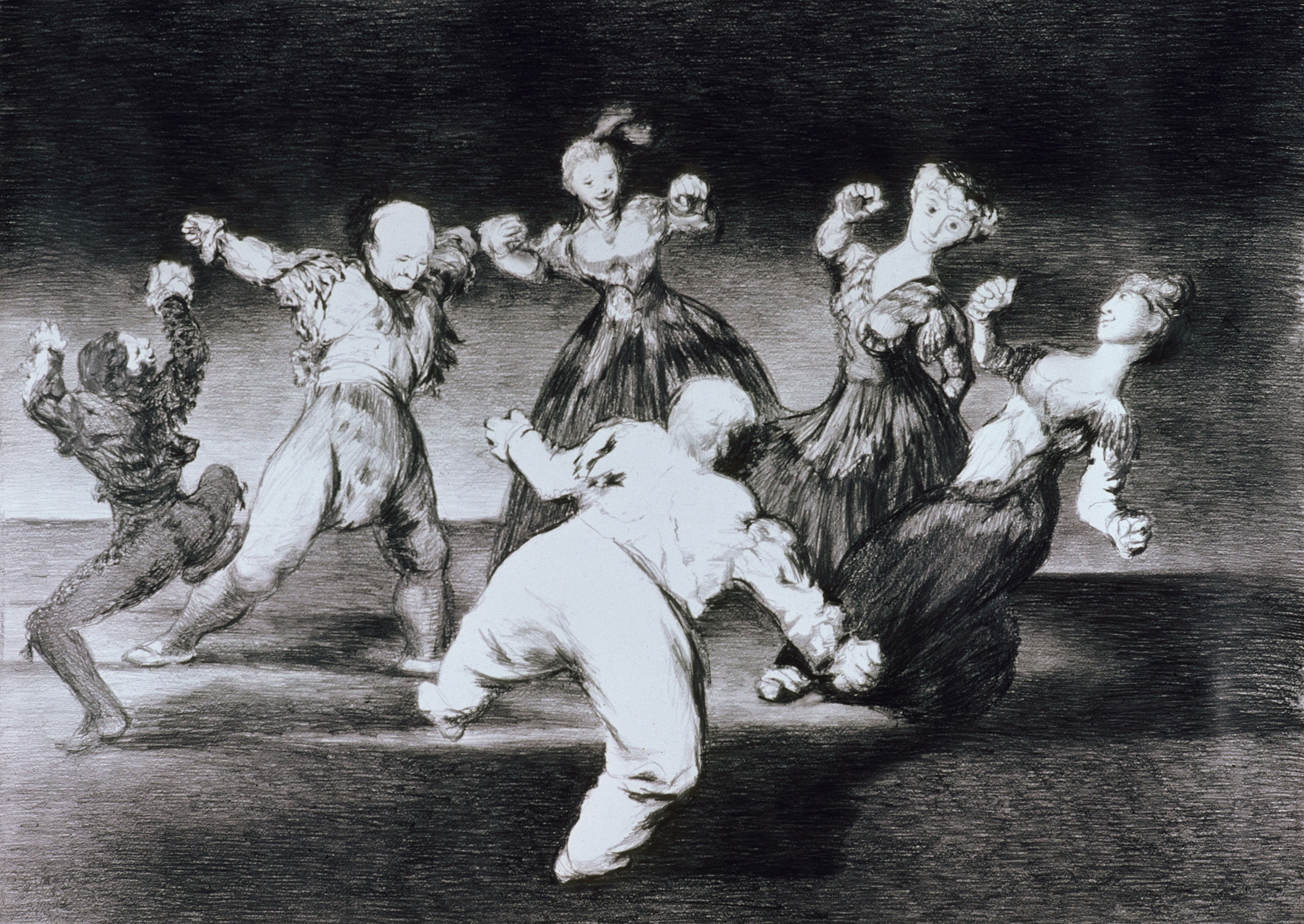 Art with the title "Dance After Goya I".