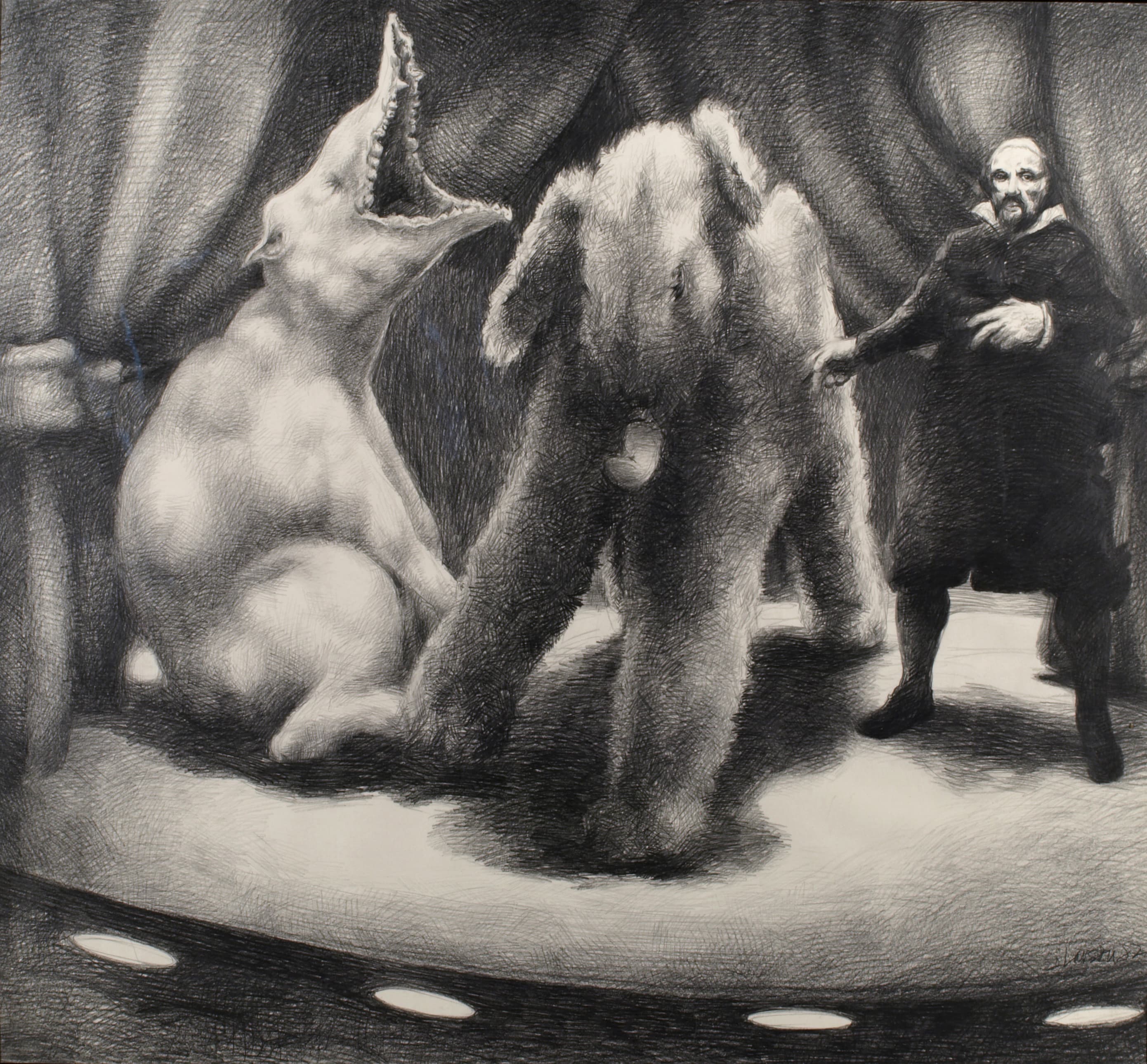 Art with the title "The Commedian".