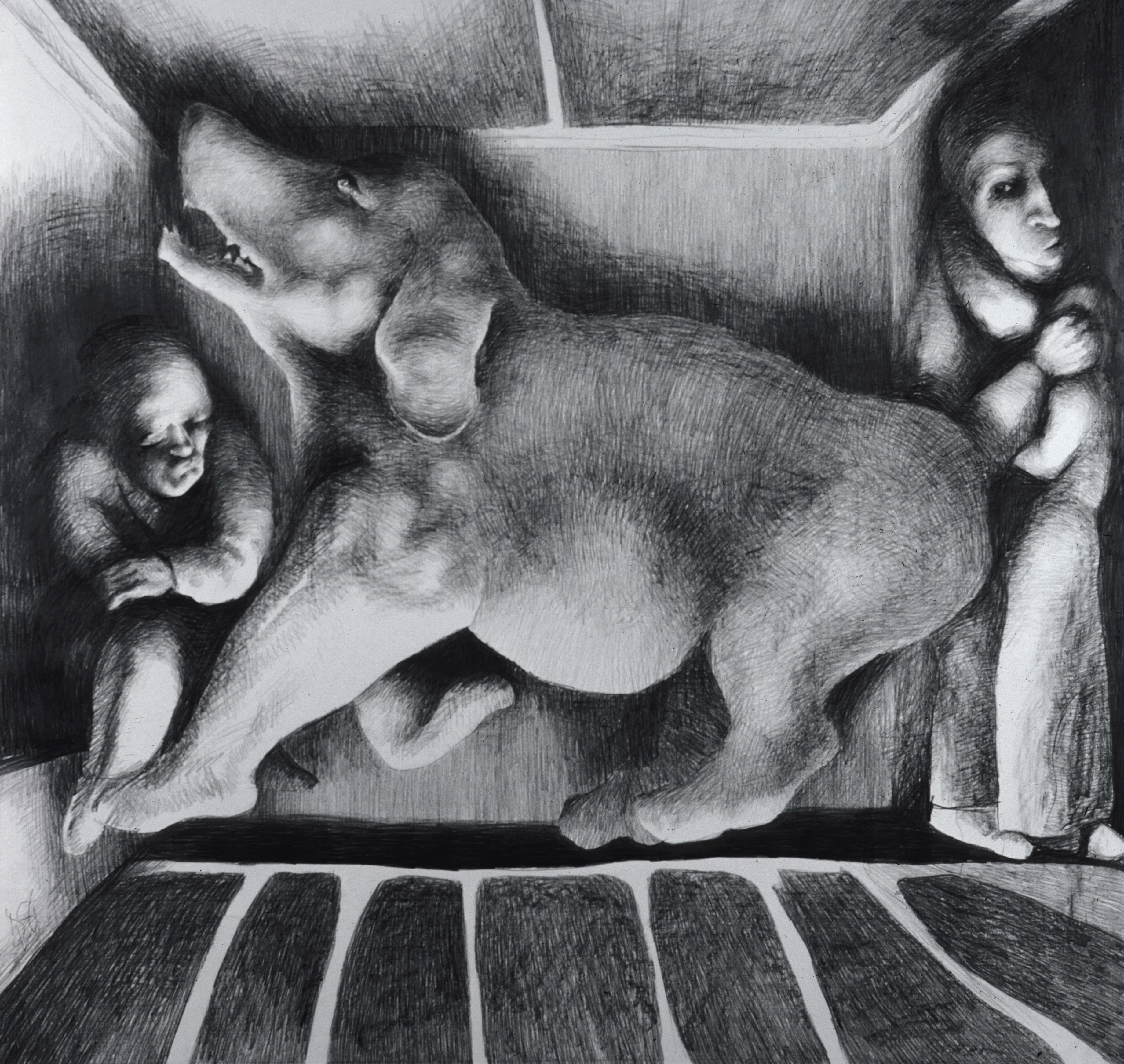 Art with the title "Big Dog Theater".