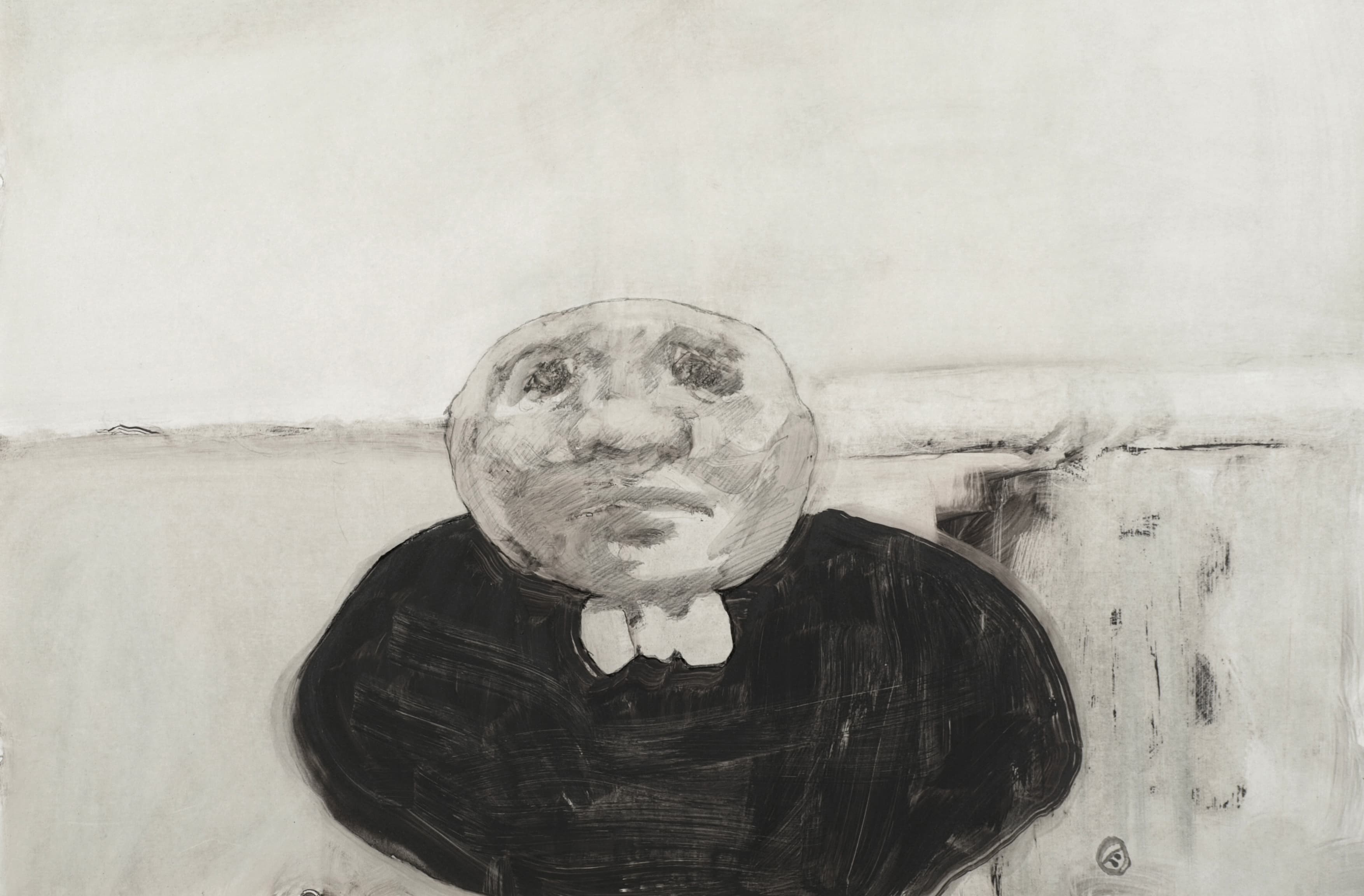 Art with the title "Droll Man".