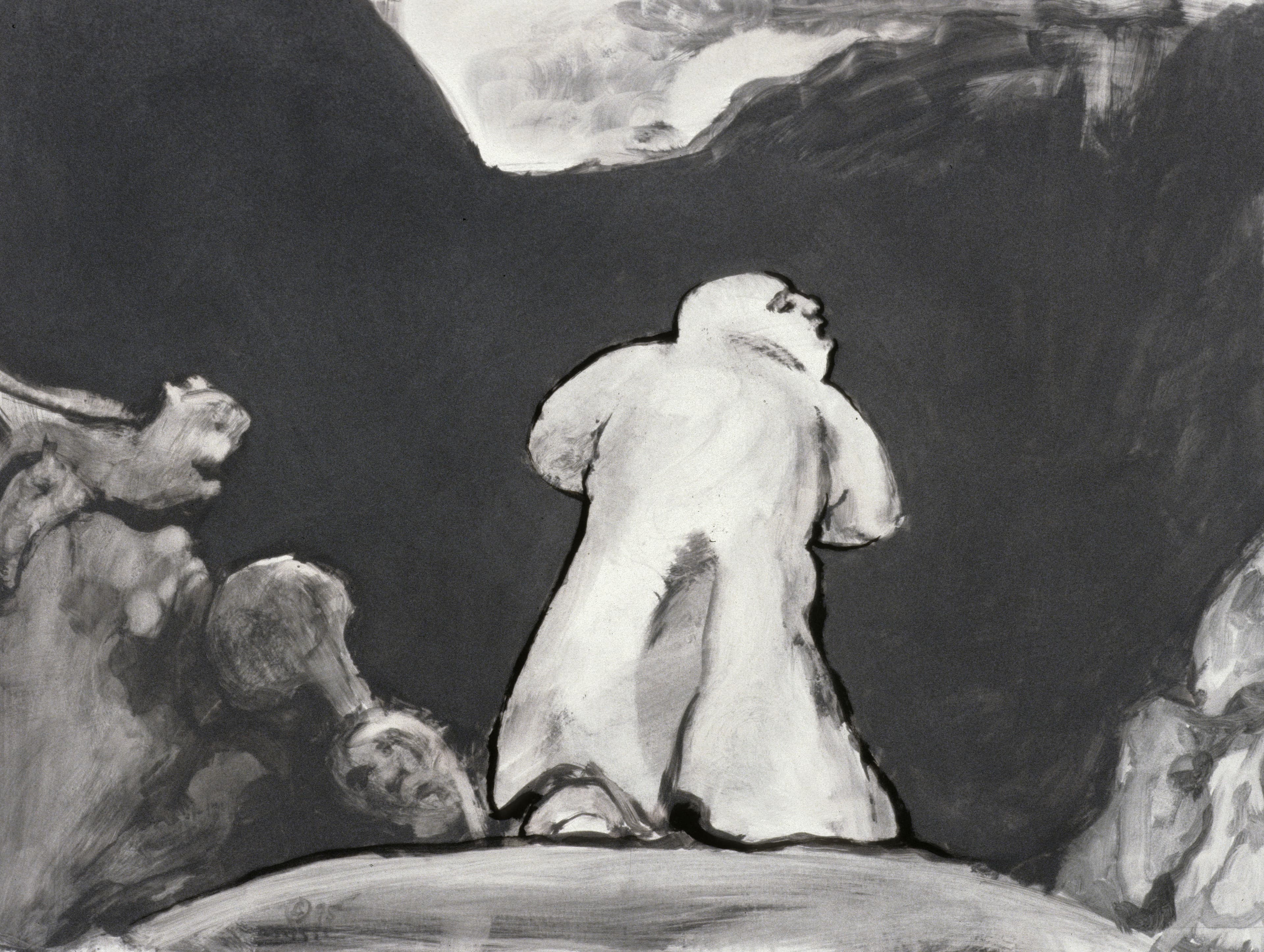 Art with the title "Man in White Coat".