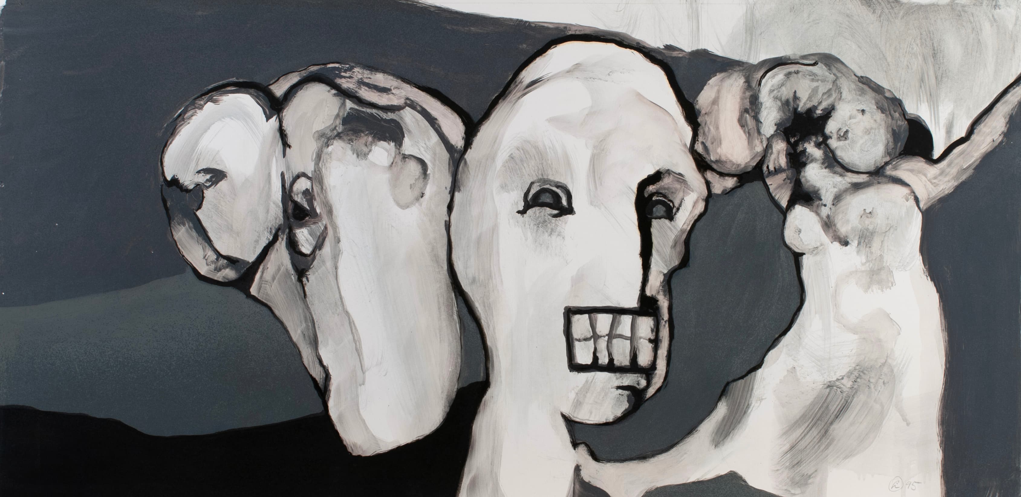 Art with the title "Big Teeth".