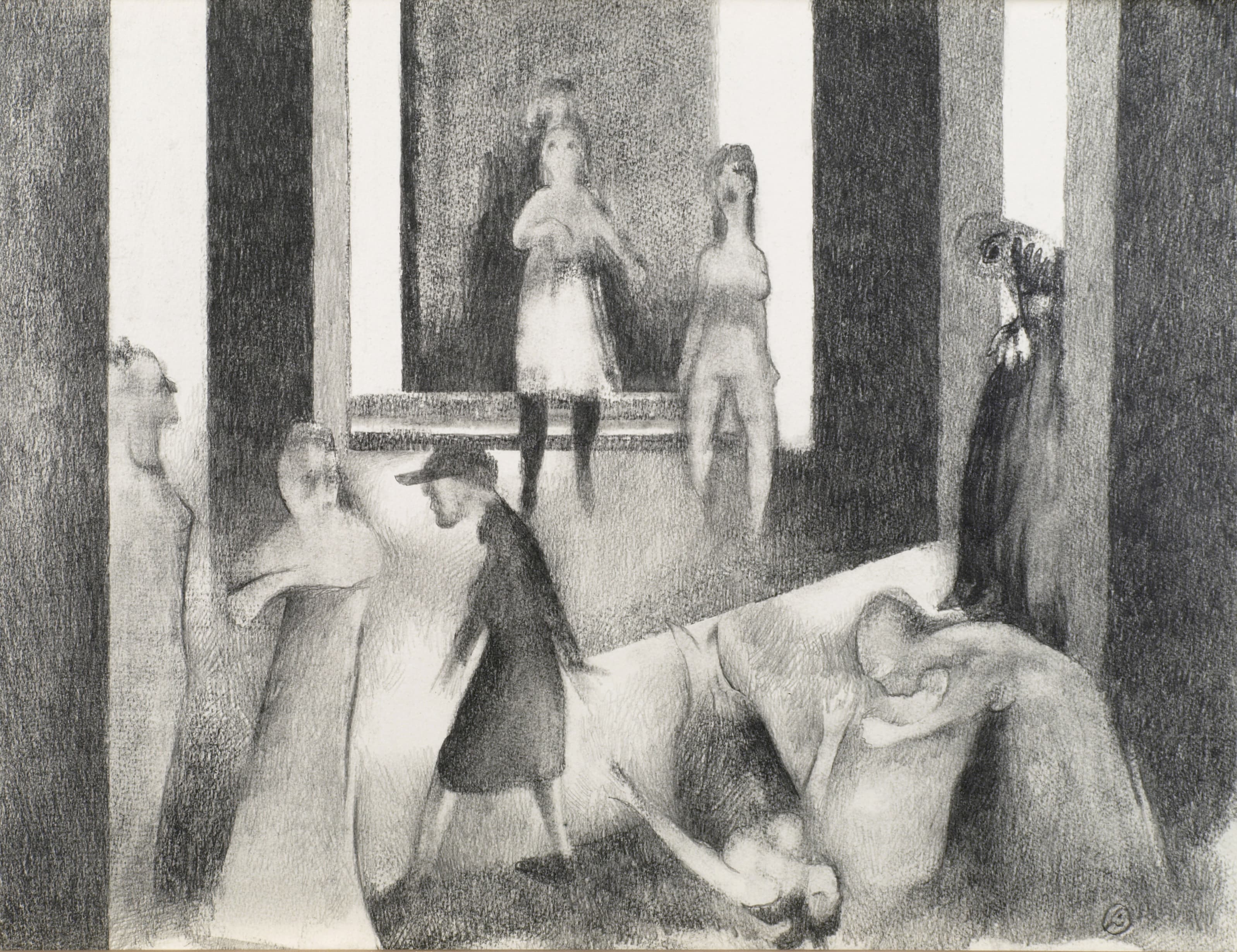 Art with the title "Falling Man Study II".