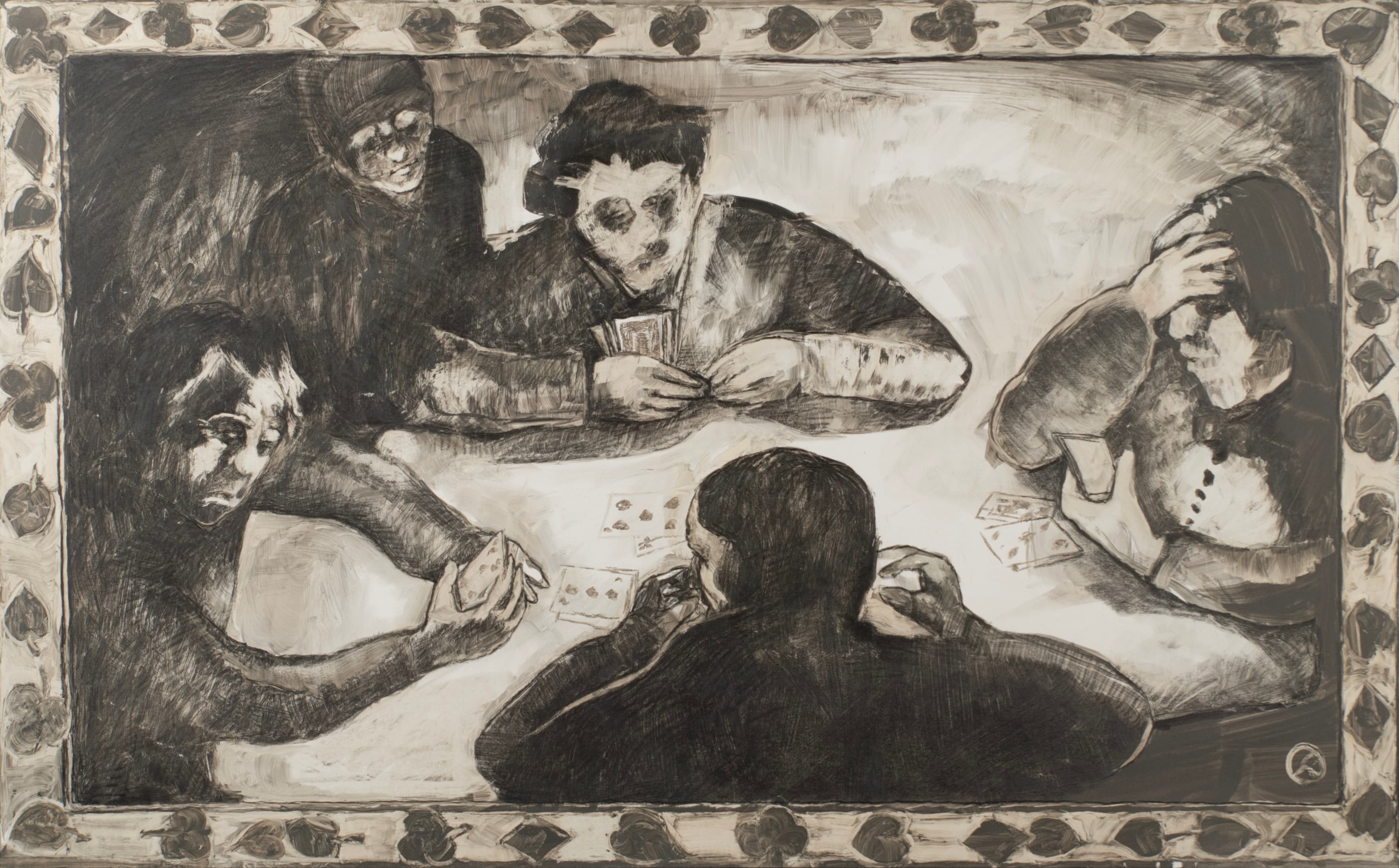 Art with the title "Cardplayers Study II".