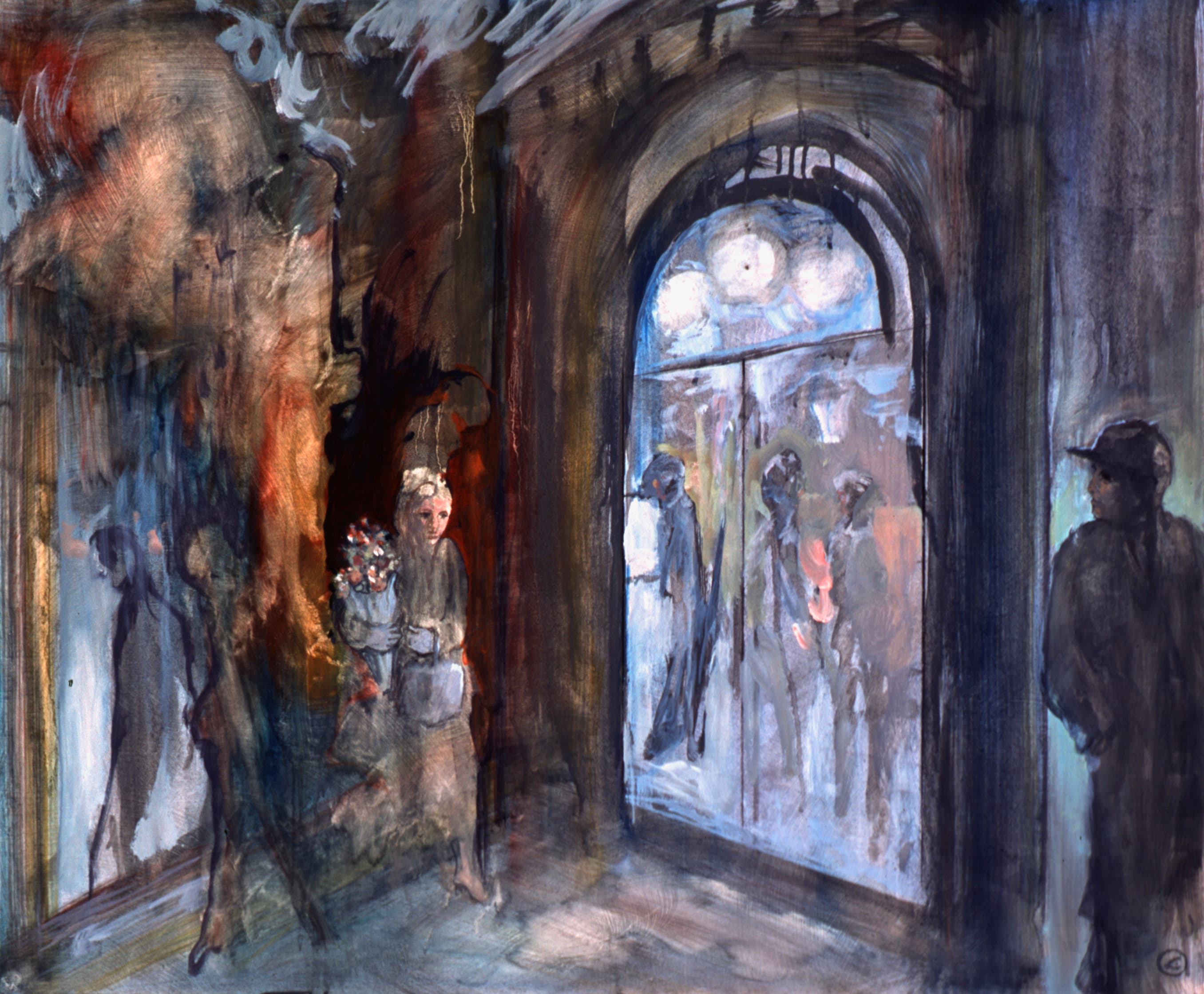 Art with the title "City Doorway".