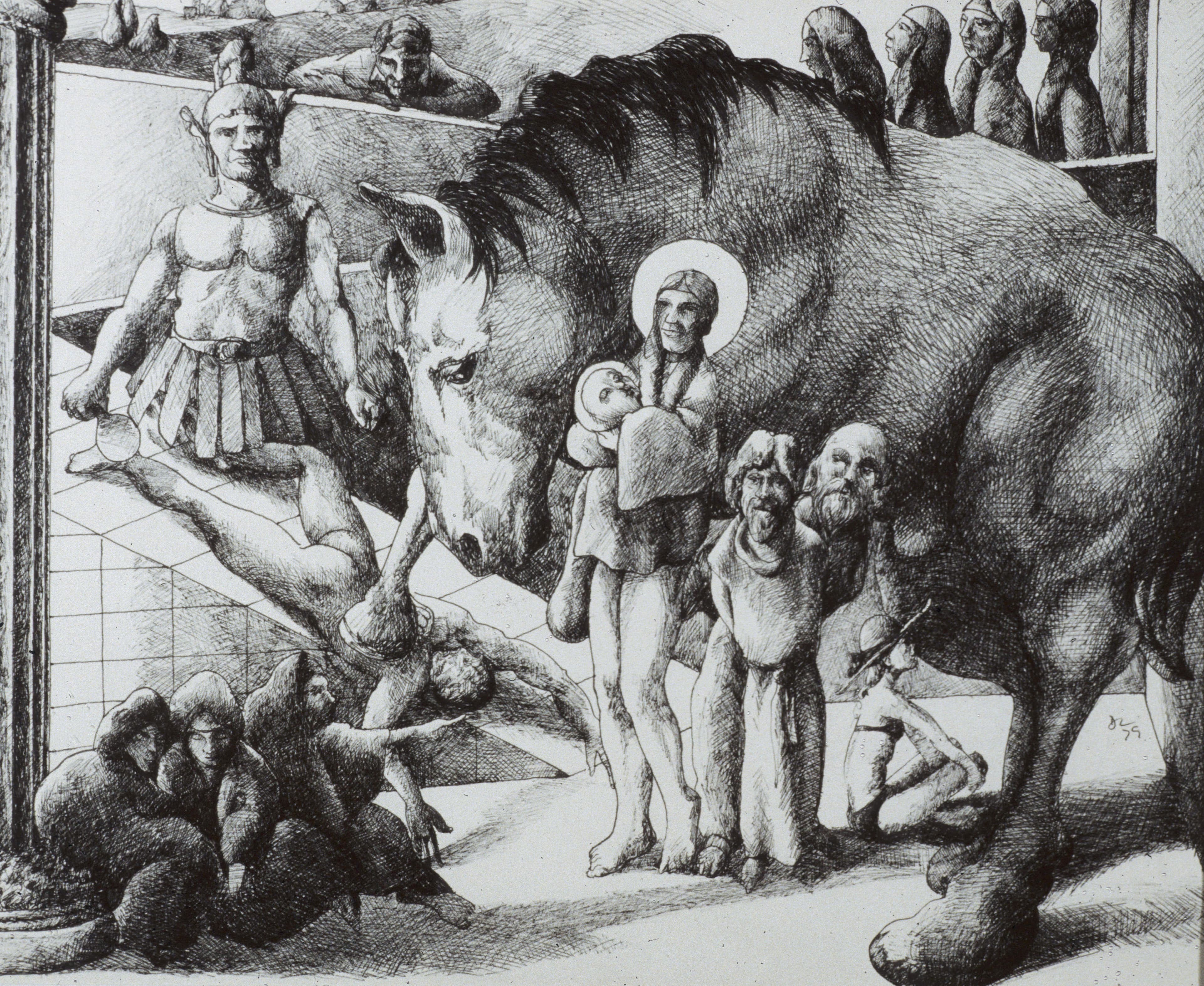 Art with the title "Horse".