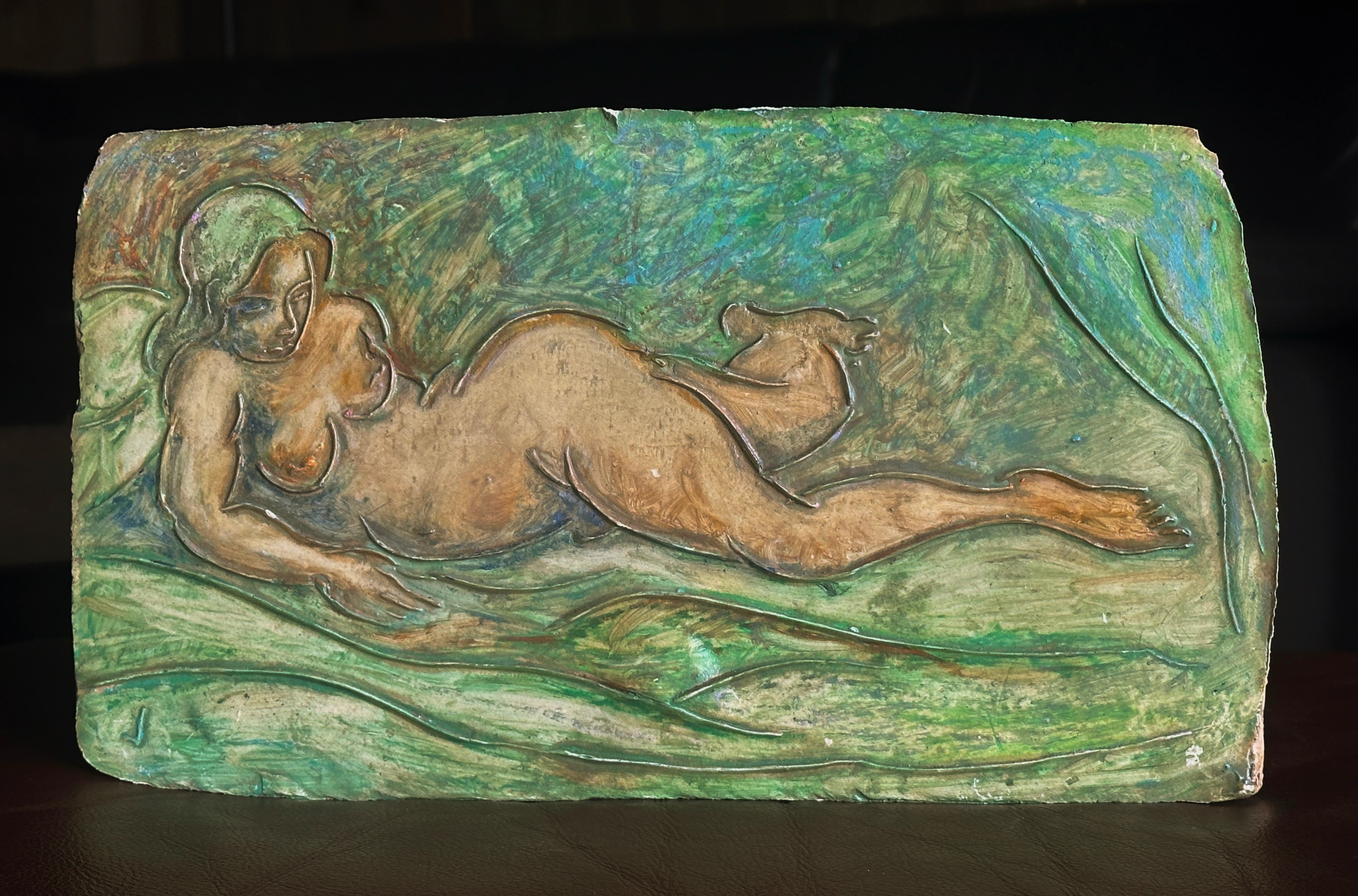 Art with the title "Reclining Nude".