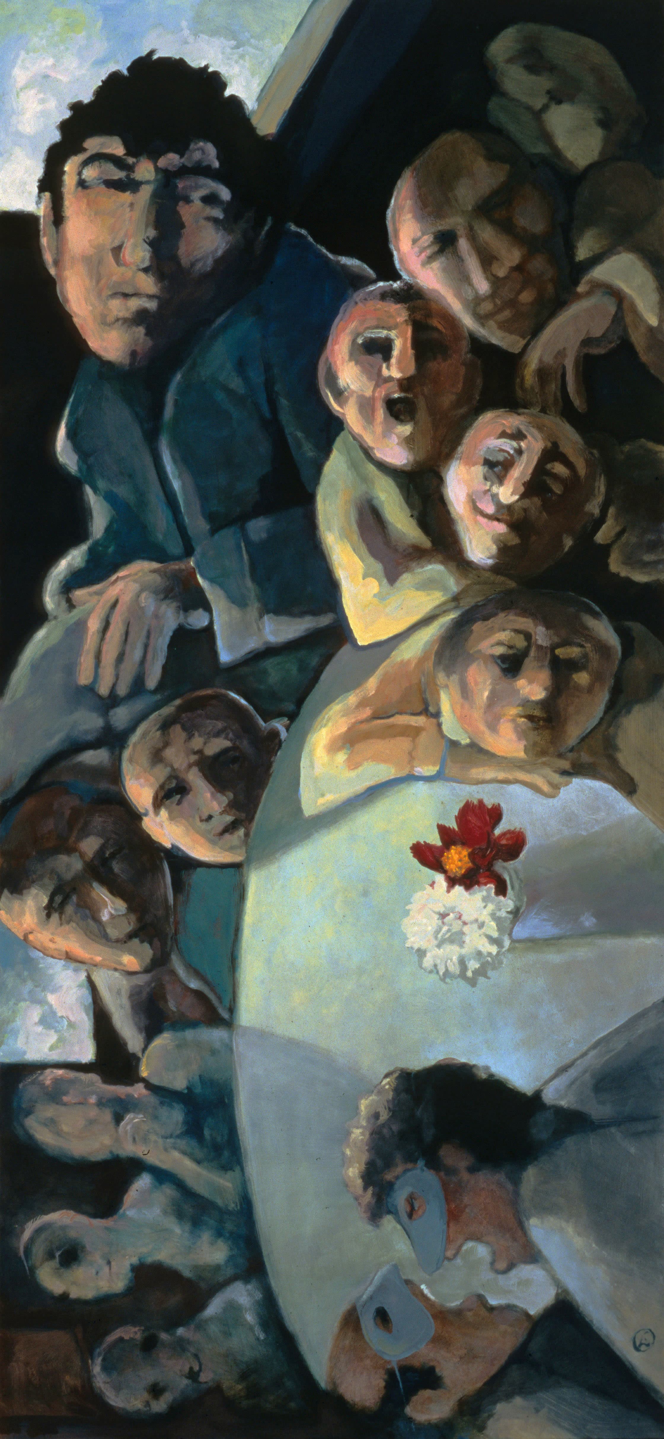 Last Supper with Two Flowers