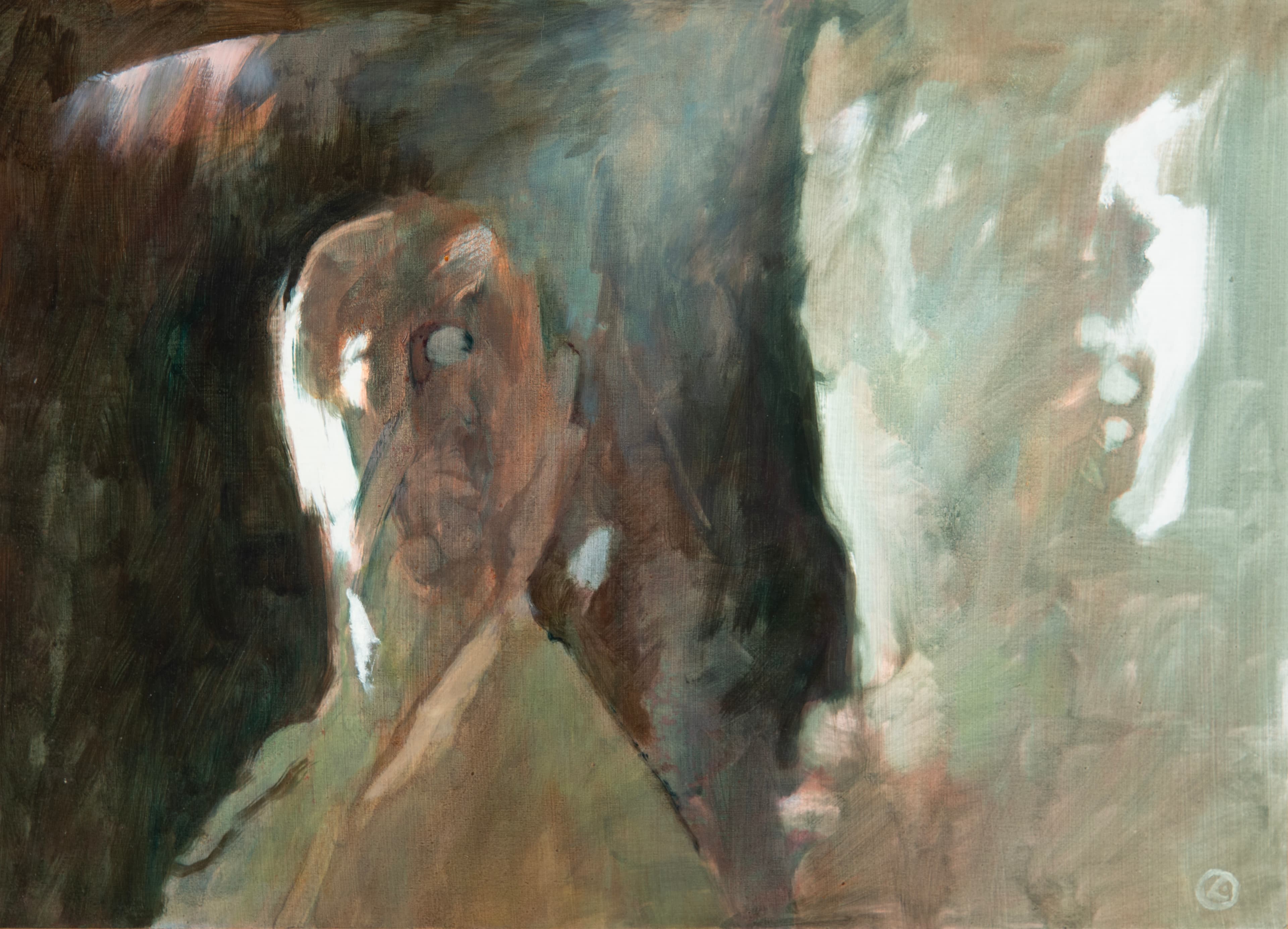 Art with the title "Psychic Portrait - Sceptical Man".