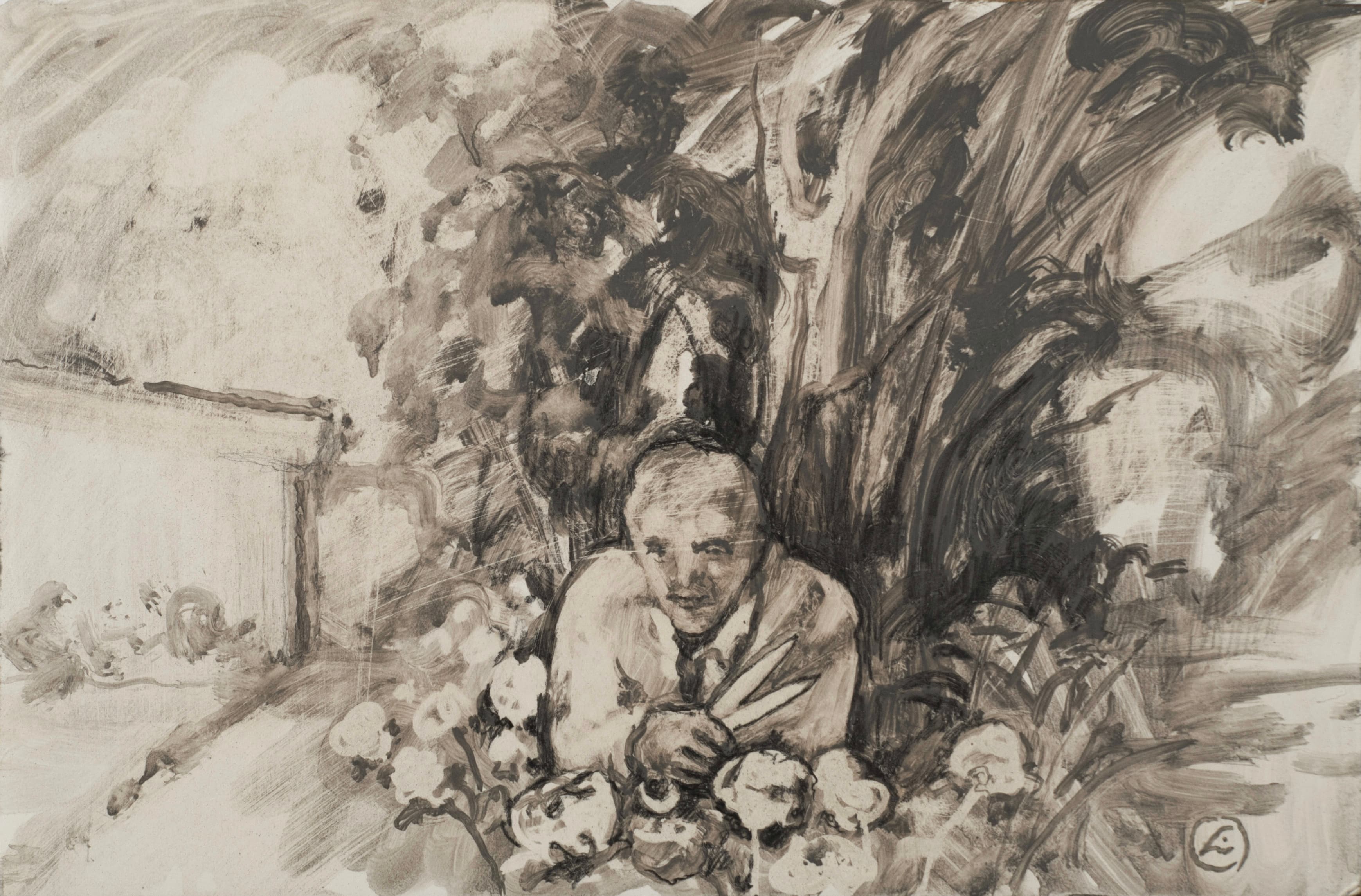 Art with the title "Study for Gardener with Shears".