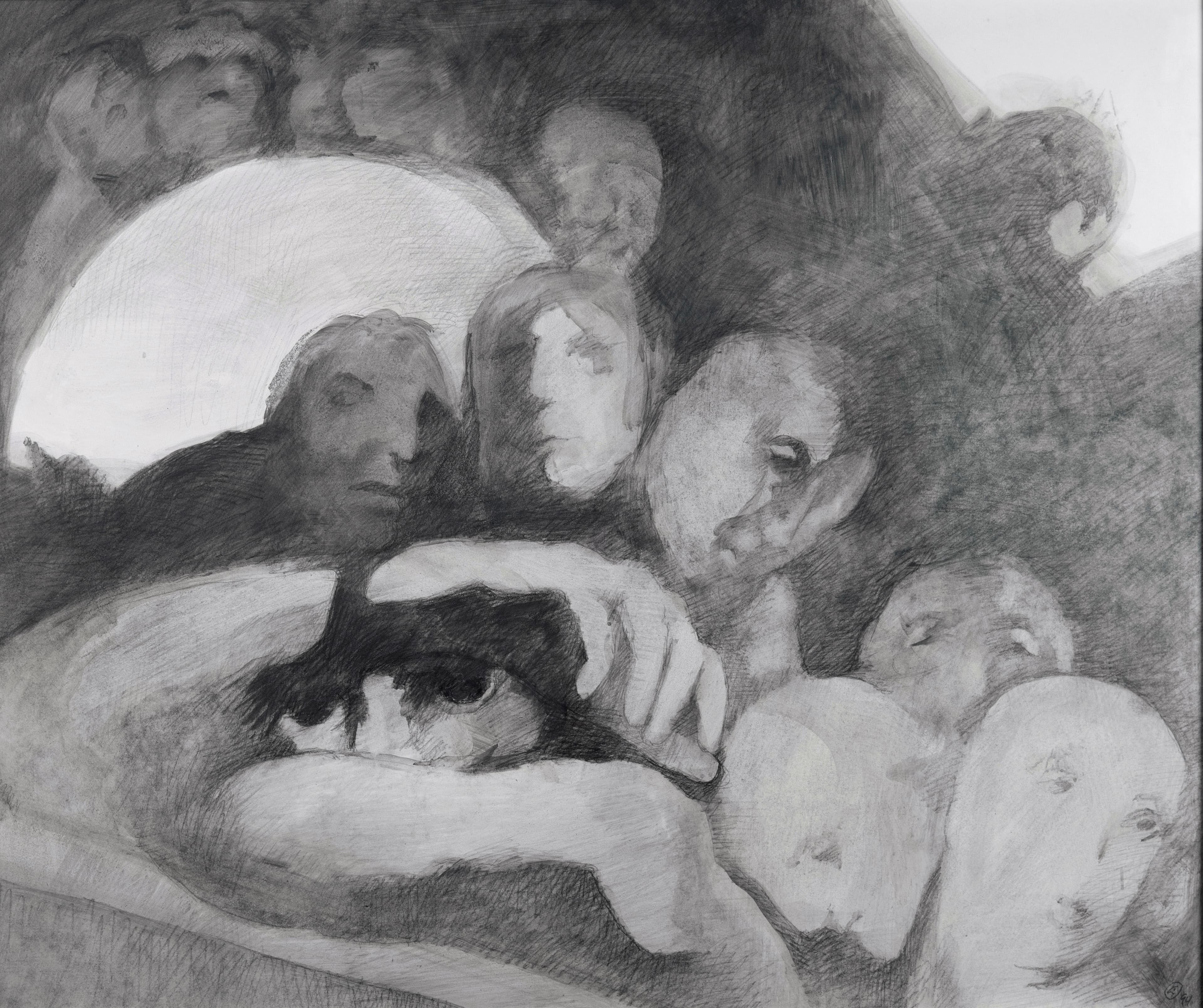 Art with the title "Study for In the Park, the Future".