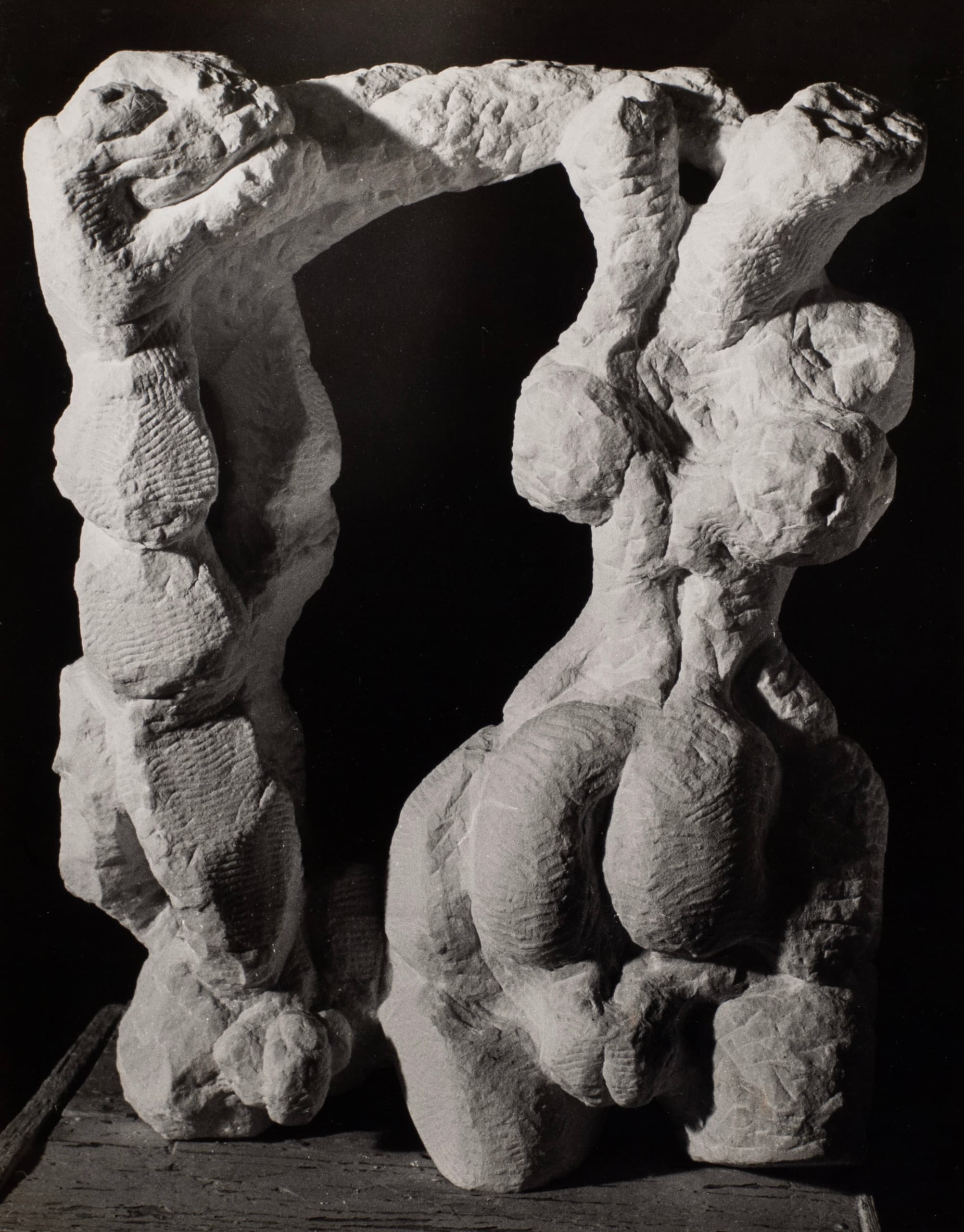 Art with the title "Female Figure with Animal".