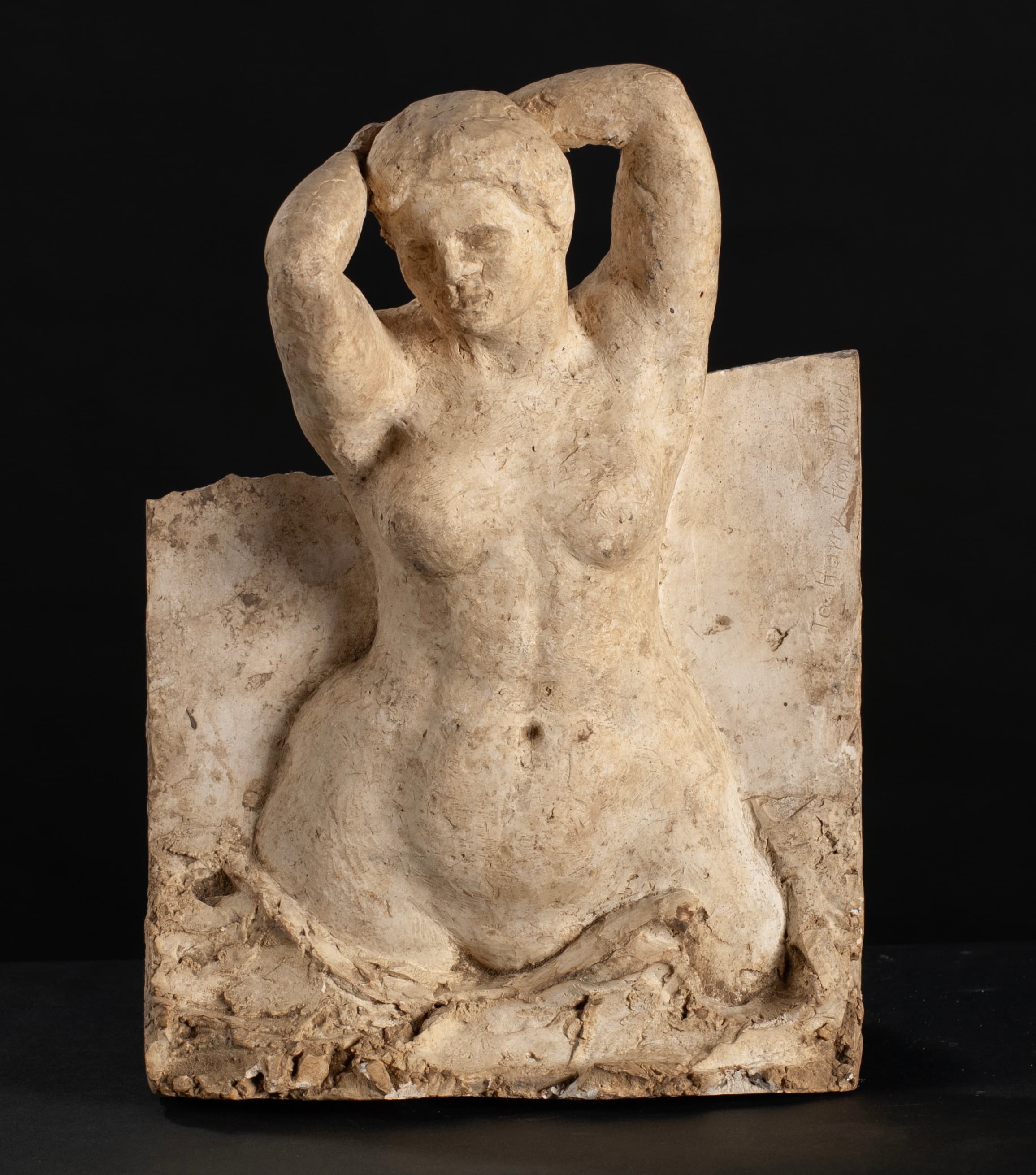 Art with the title "Nude Figure, Emerging".