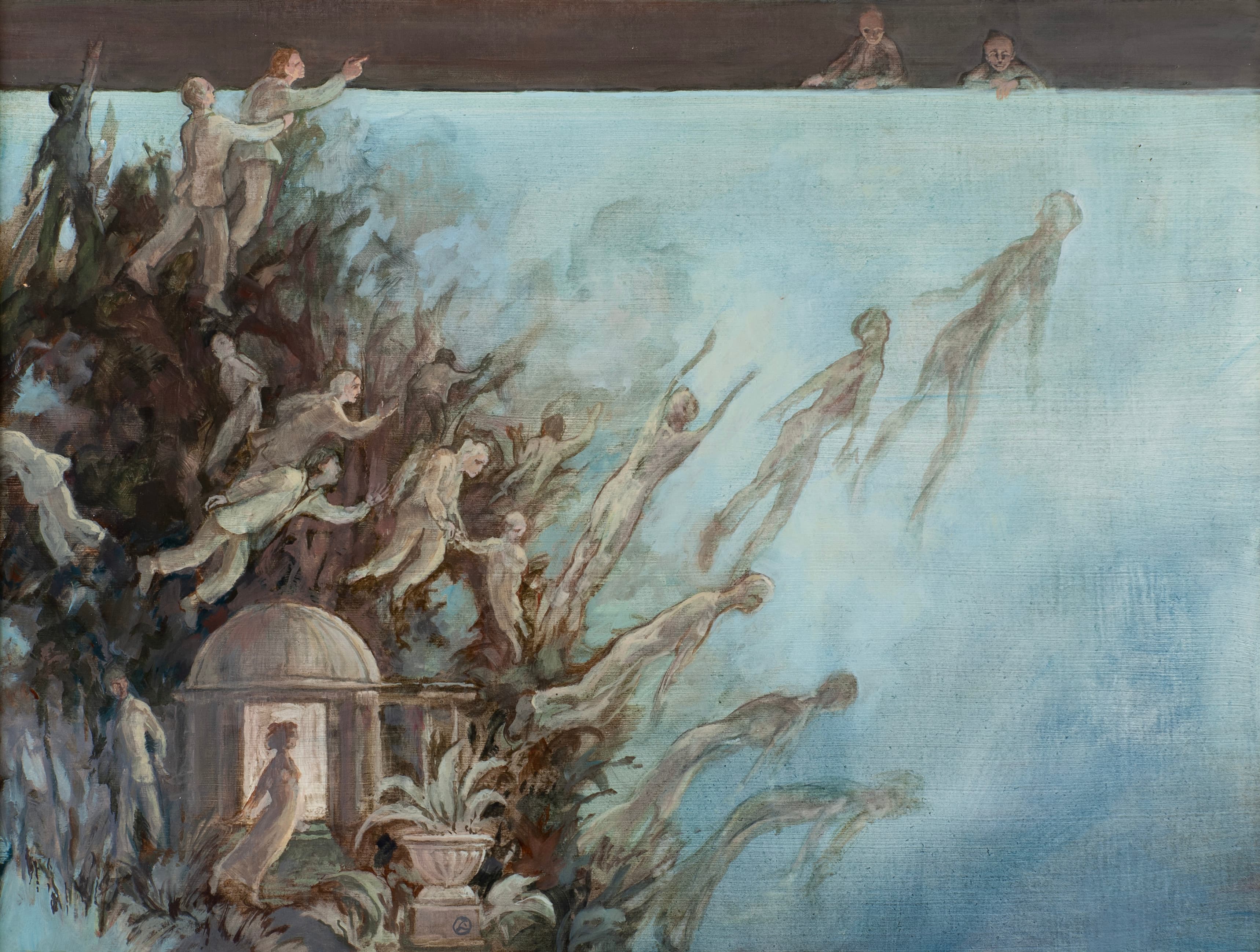 Art with the title "Men Falling Out Right (small)".