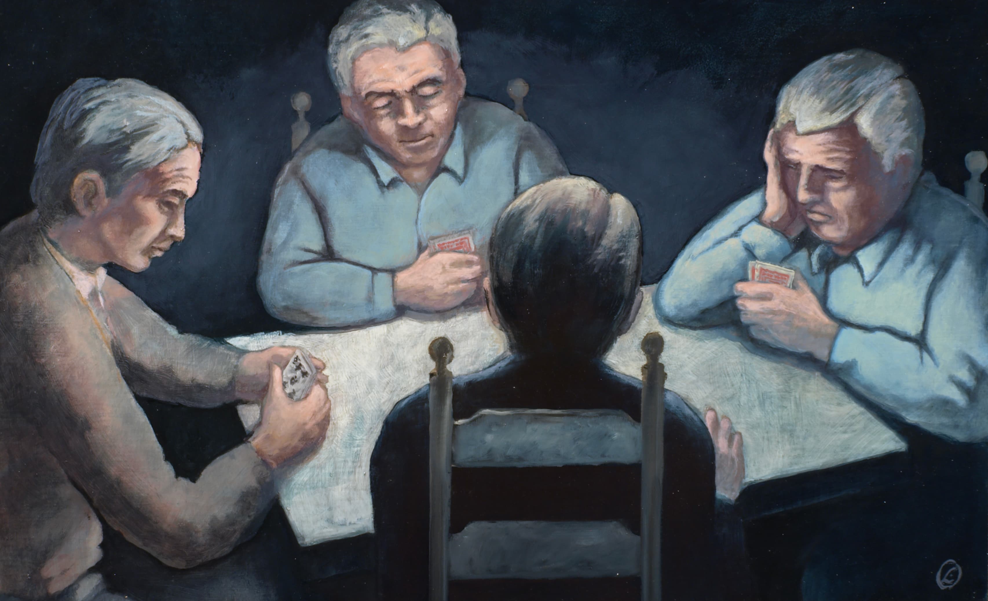 Art with the title "Card Players".