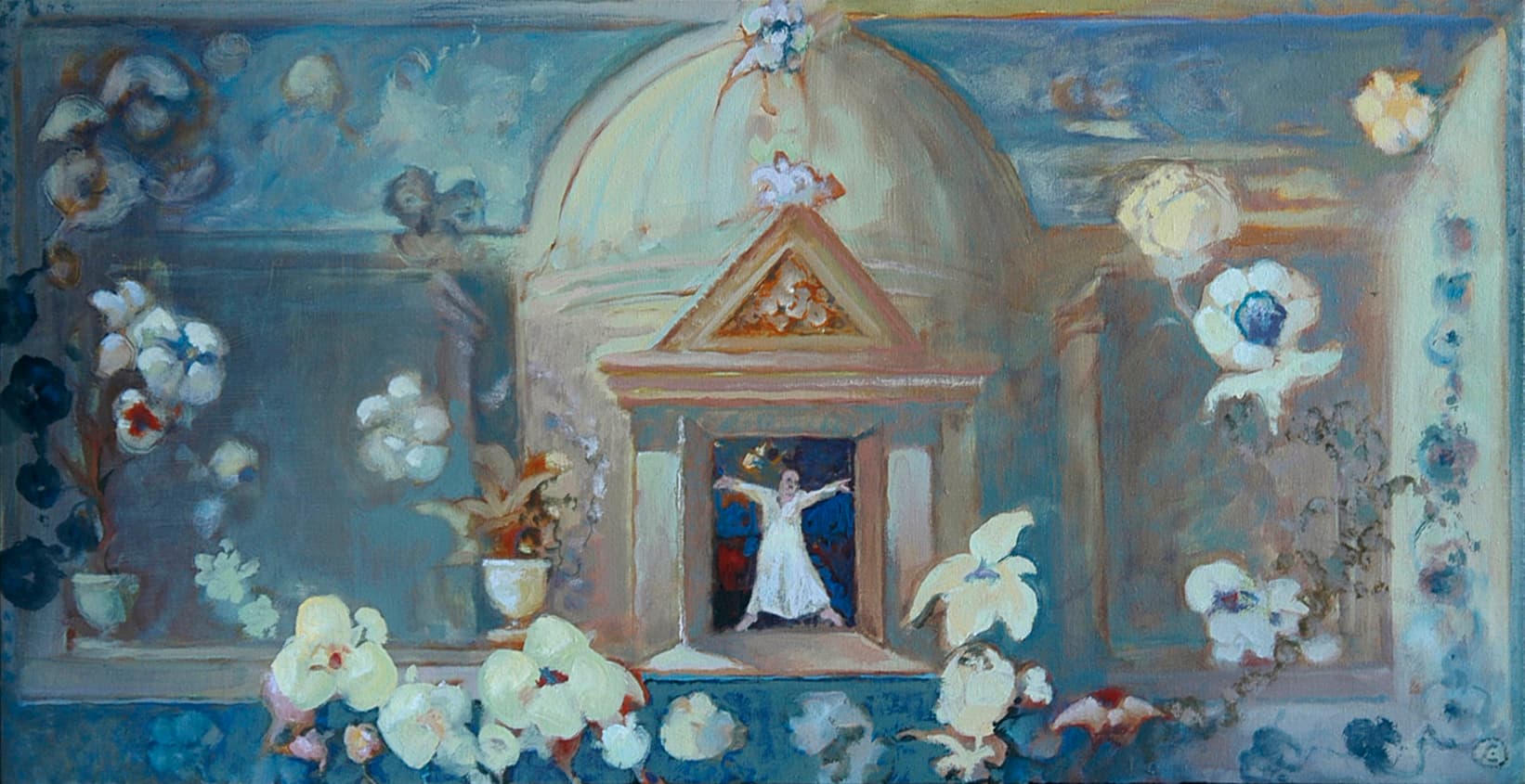 Art with the title "Figure in Doorway".