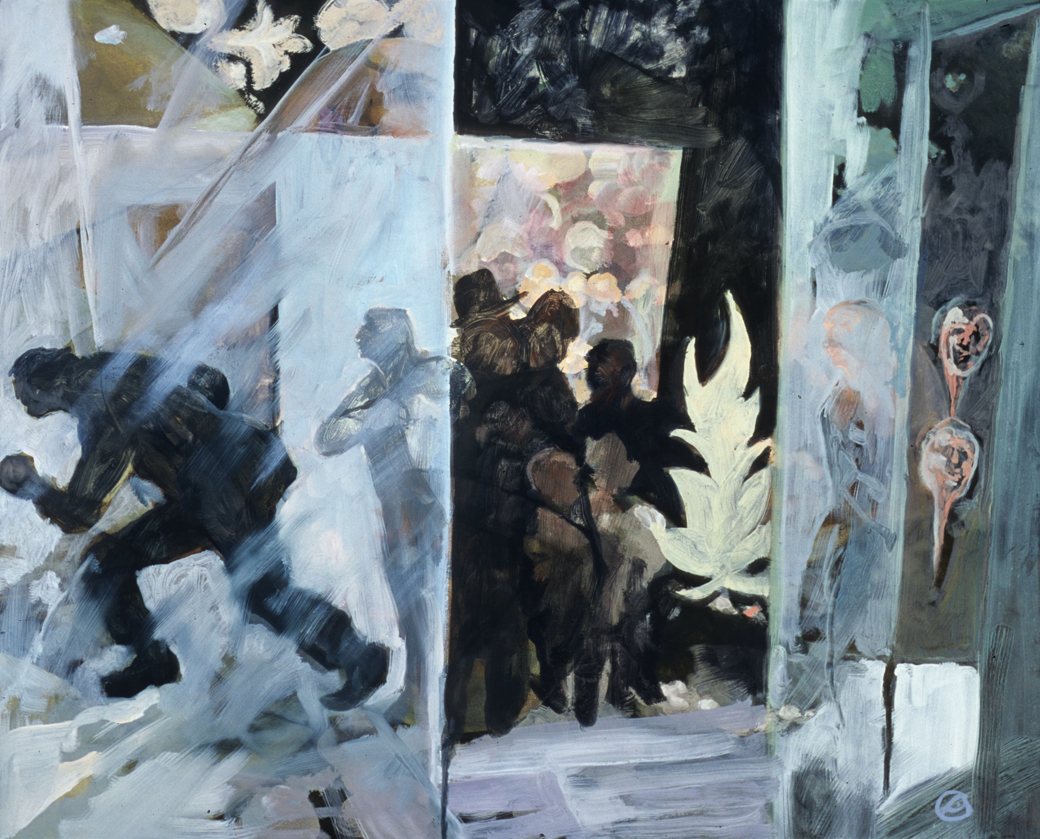 Art with the title "Fleeing".