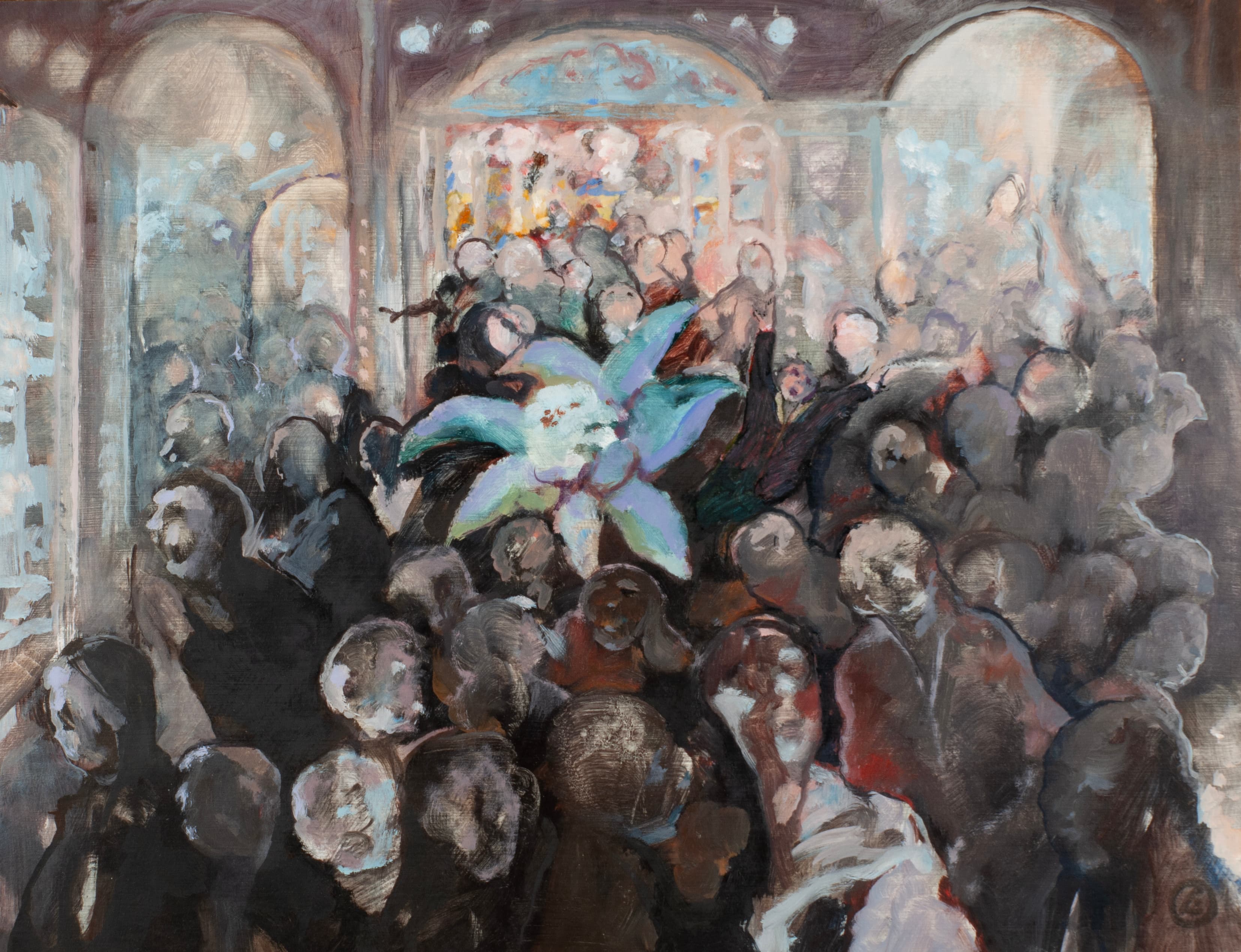 Art with the title "Temple of Worldly Delights".