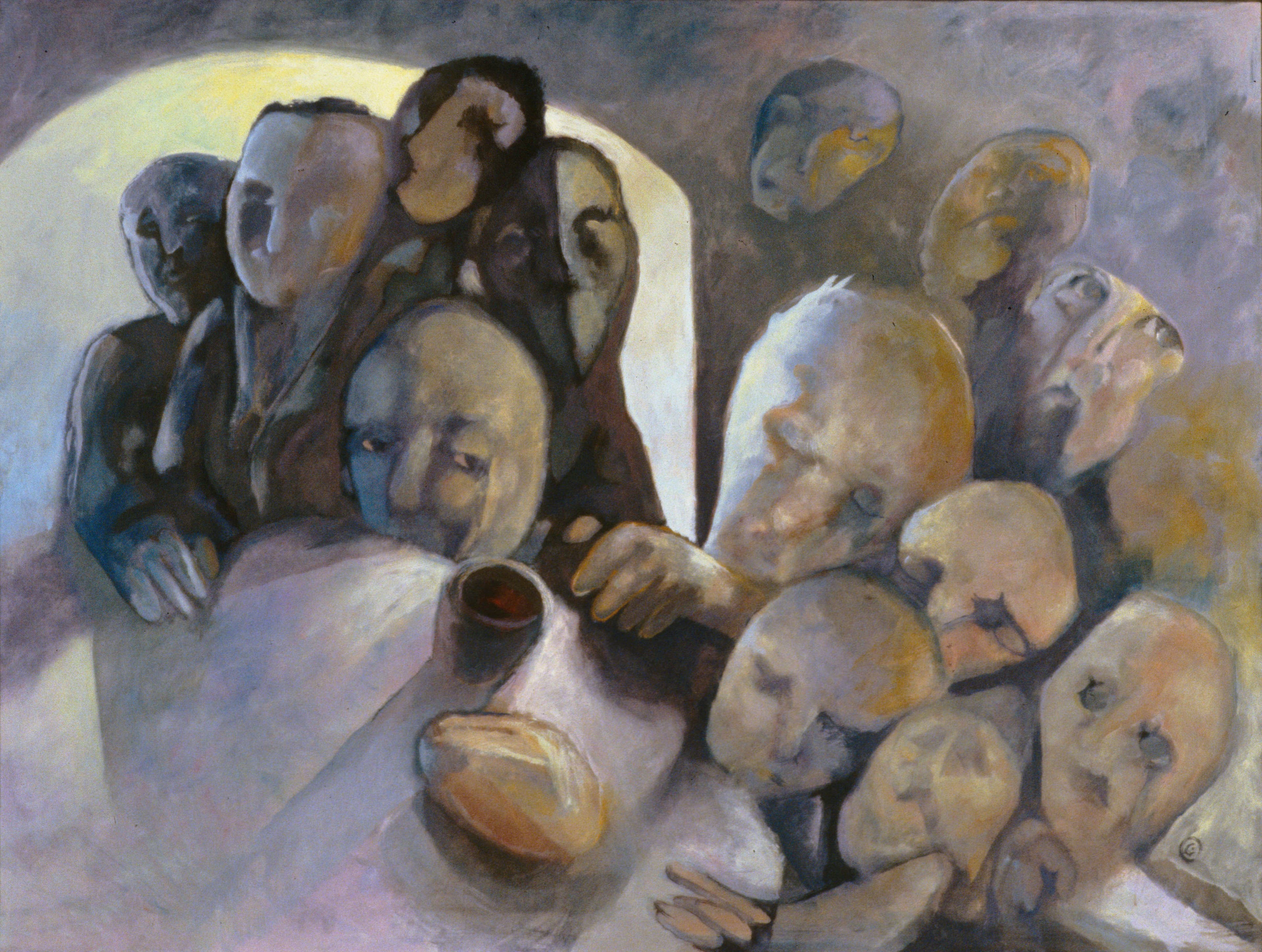 Art with the title "Last Supper, Bread and Wine".