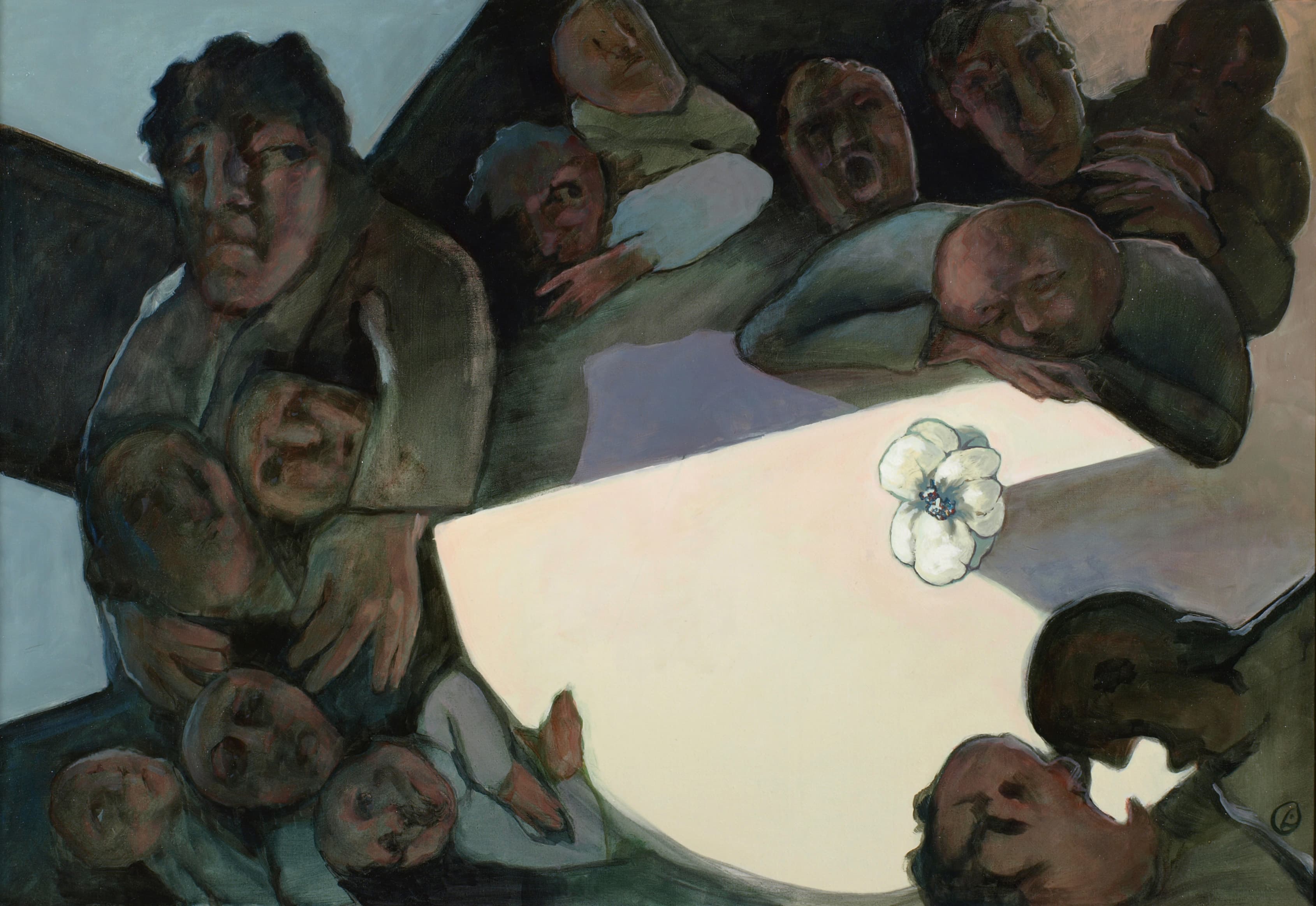 Art with the title "Dark Last Supper".