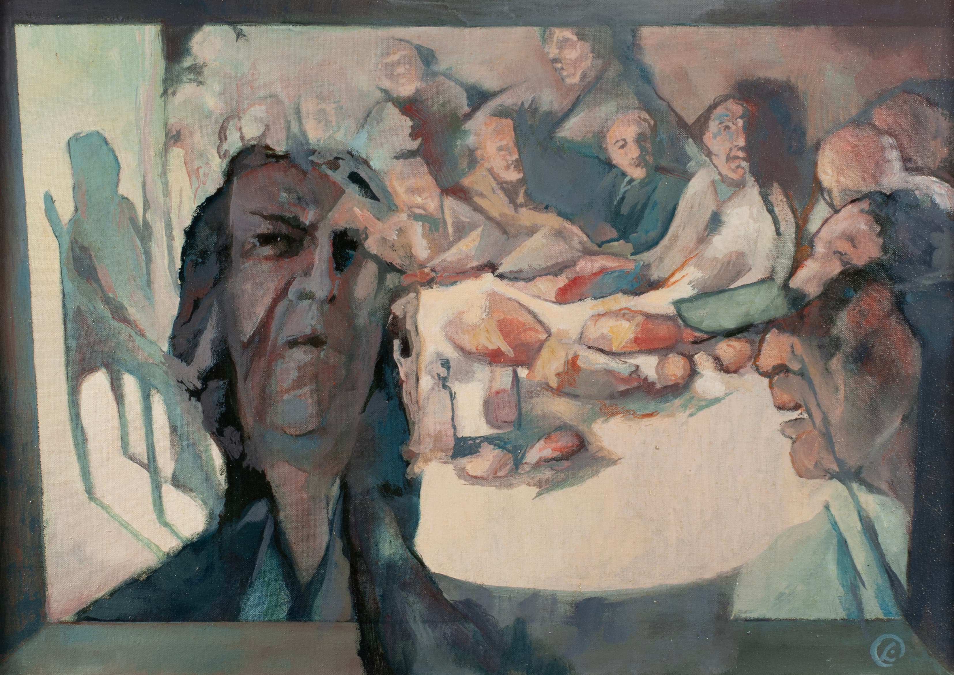 Art with the title "Last Supper, Man with Visor".