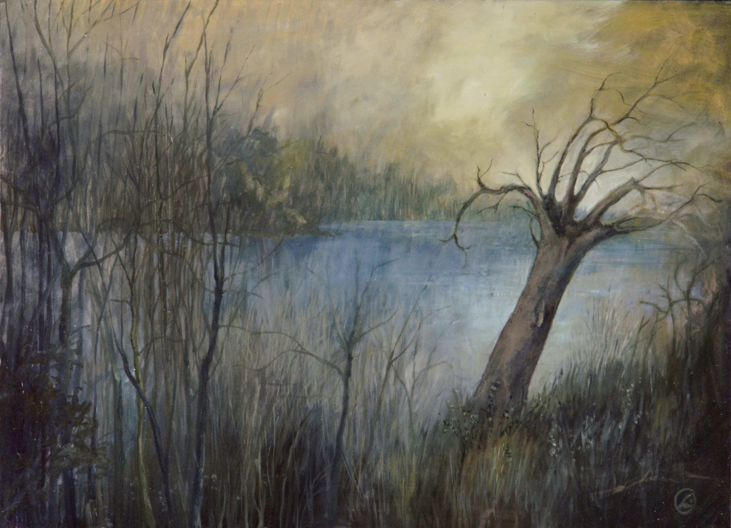 Art with the title "Edge of the Pond".