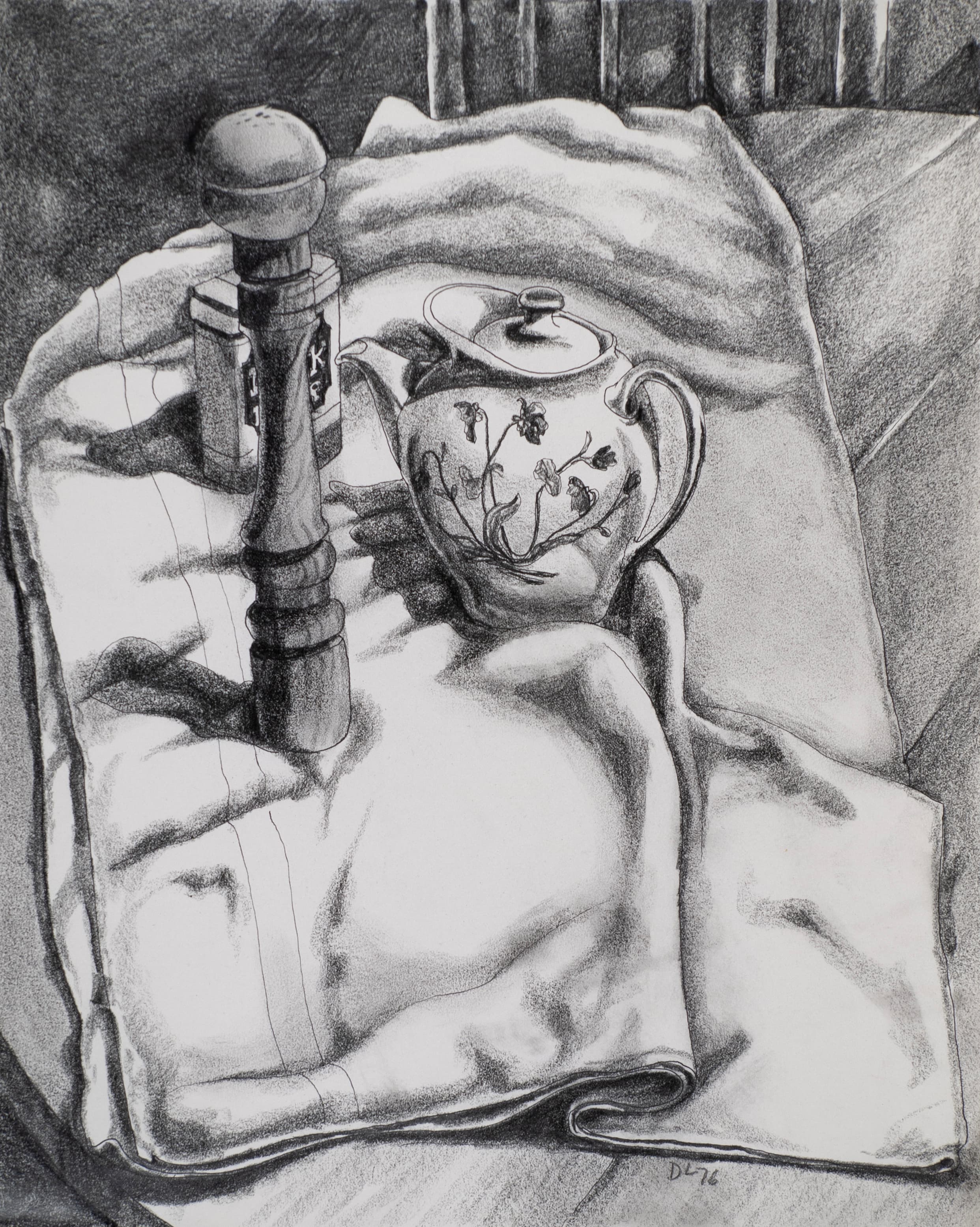 Art with the title "Pepper Shaker and Tea Pot".