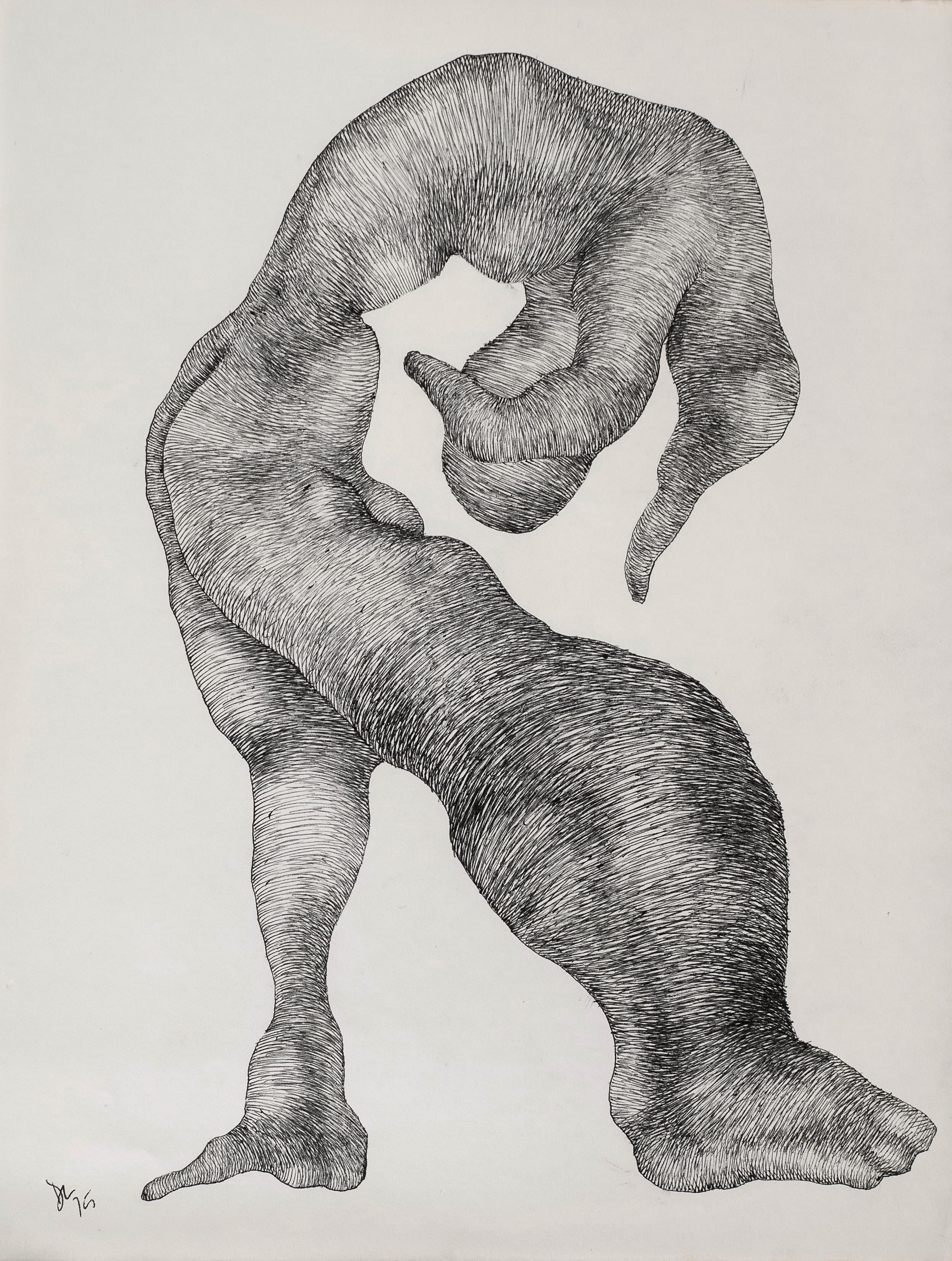 Art with the title "Mutation with Swollen Leg".