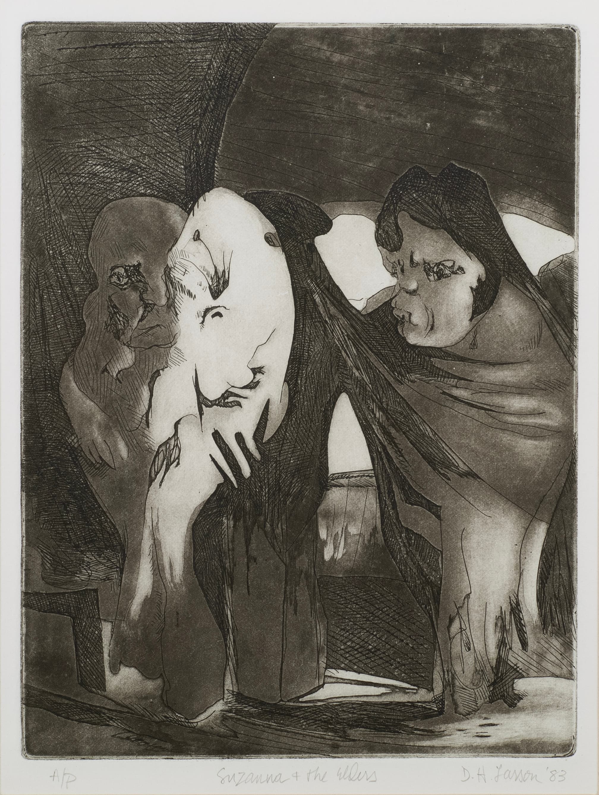 Art with the title "Susanna and the Elders".