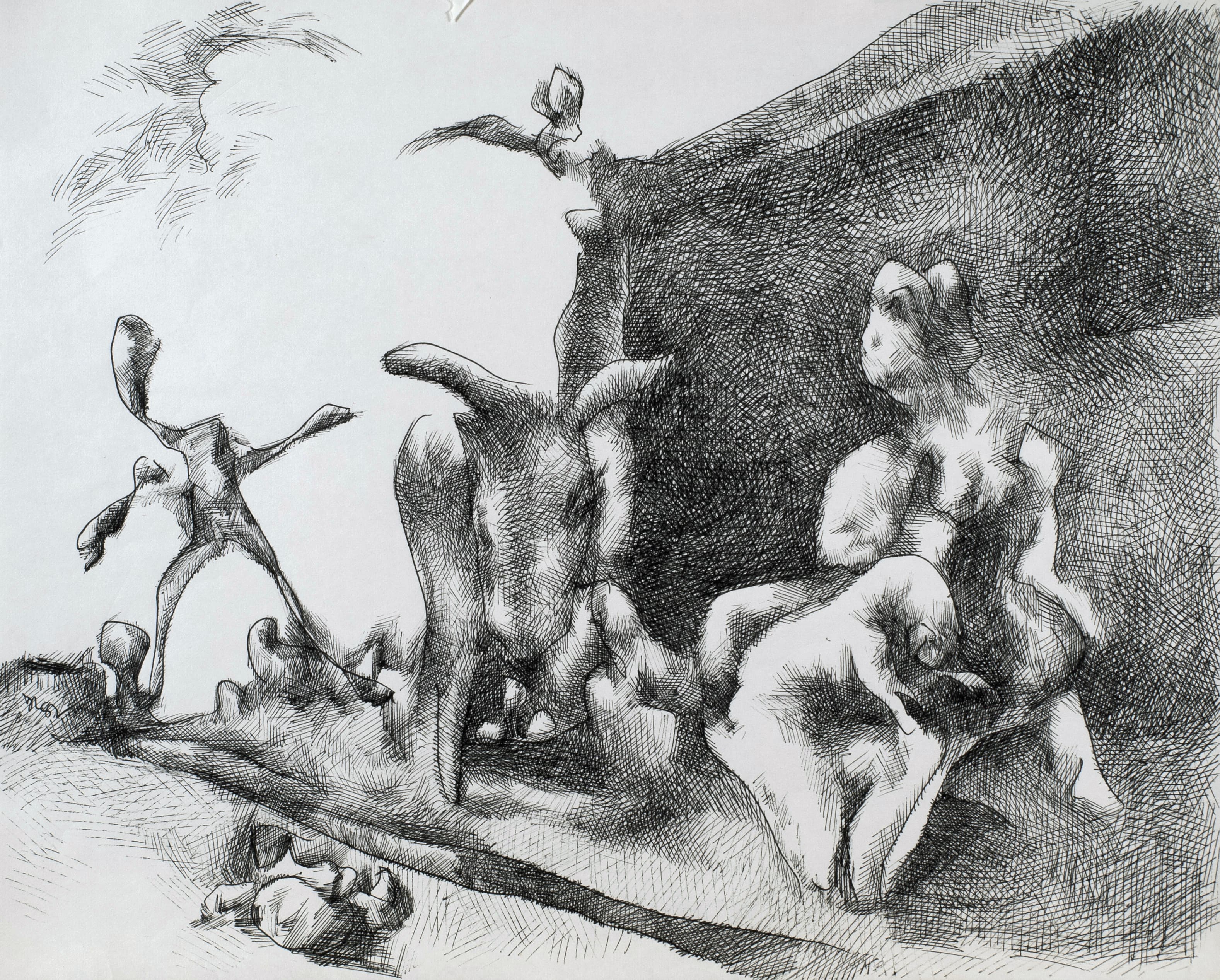 Art with the title "Study for June the Baby".