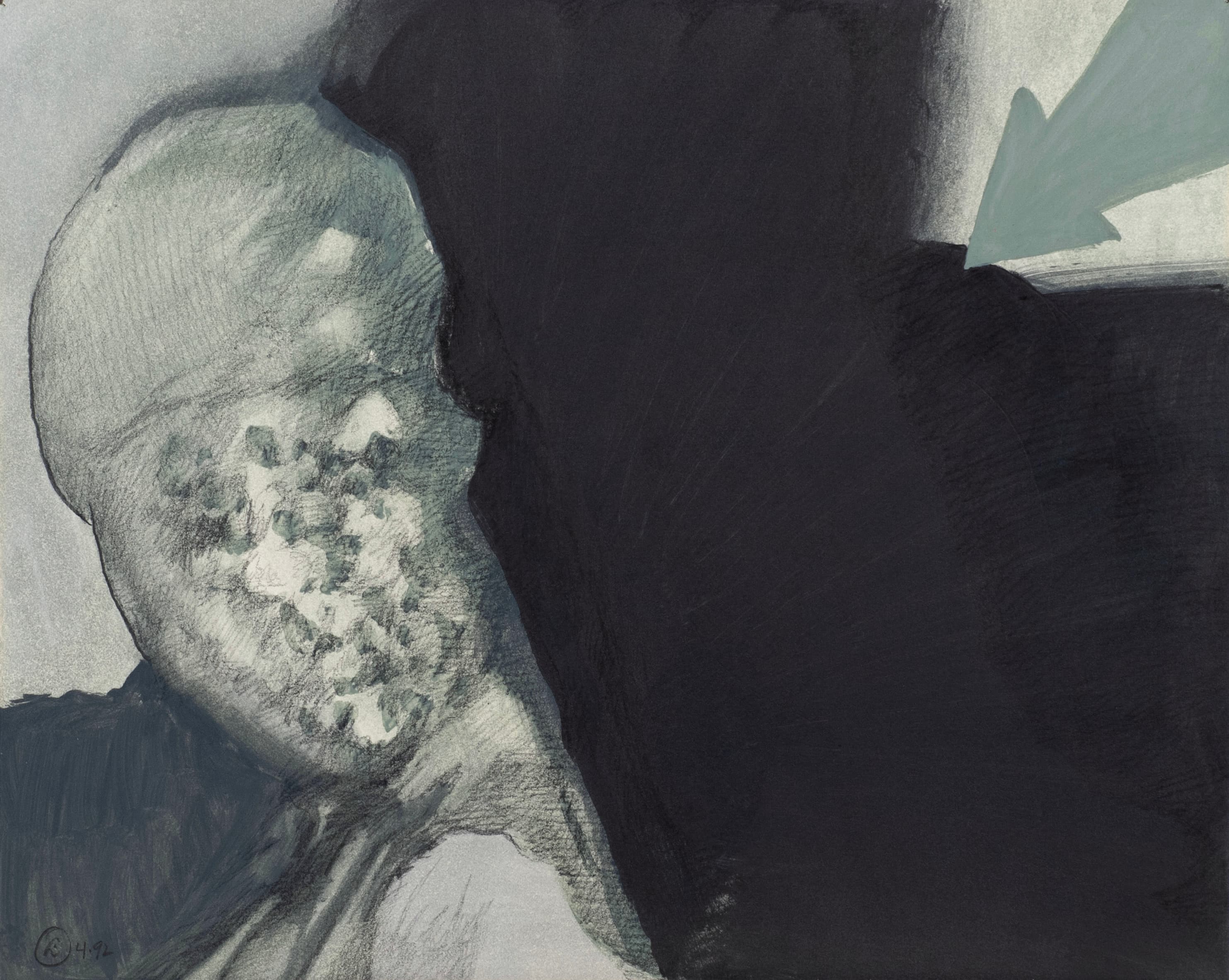 Art with the title "Face with Arrow".