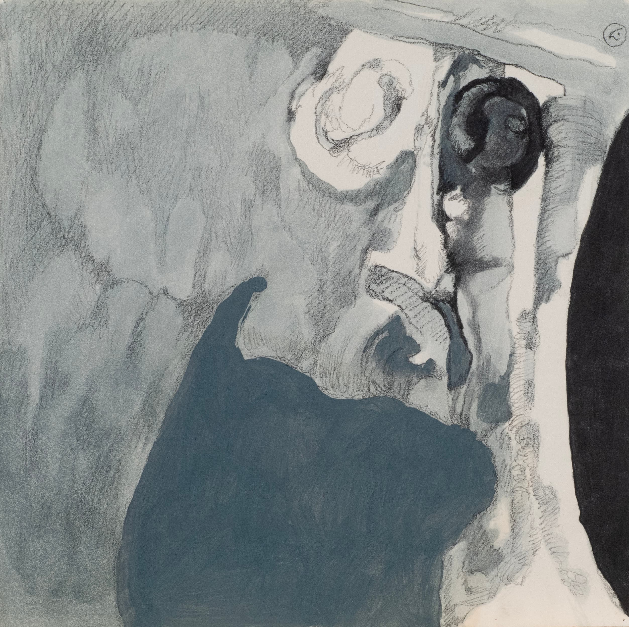 Art with the title "Face with Pinkie Raised".