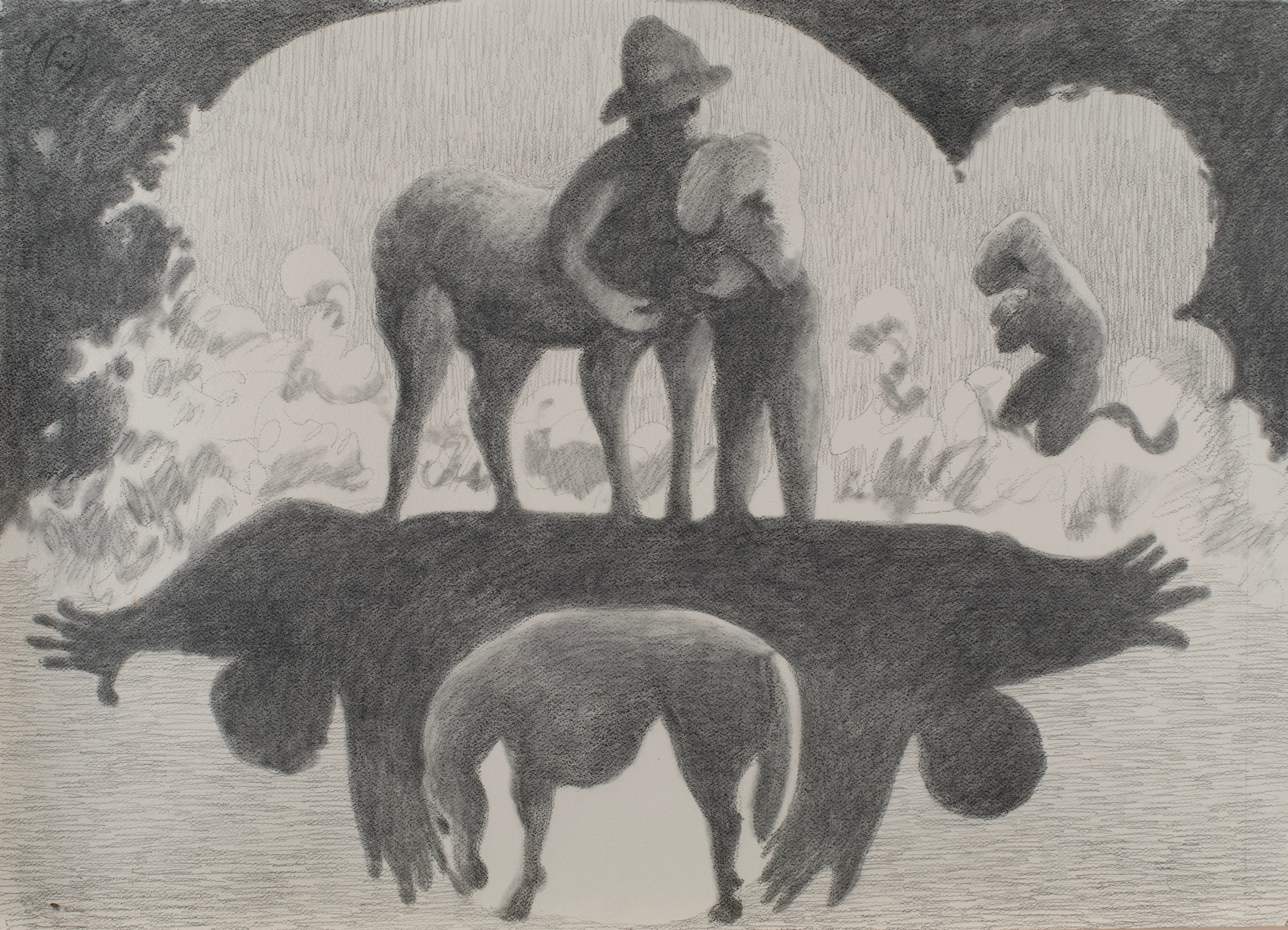 Art with the title "Study for the Good Shepard".