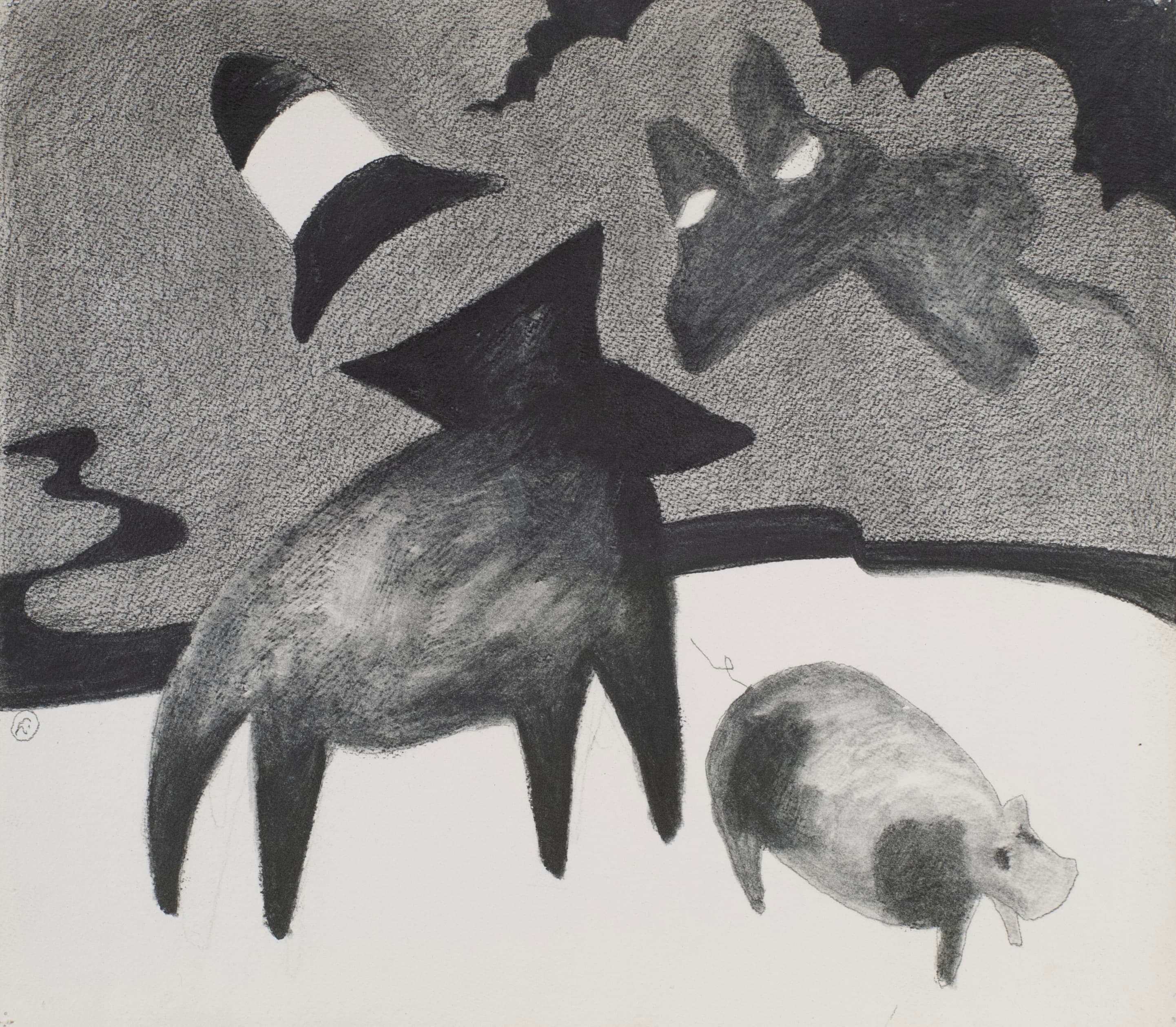 Art with the title "Hark, Hark study I".