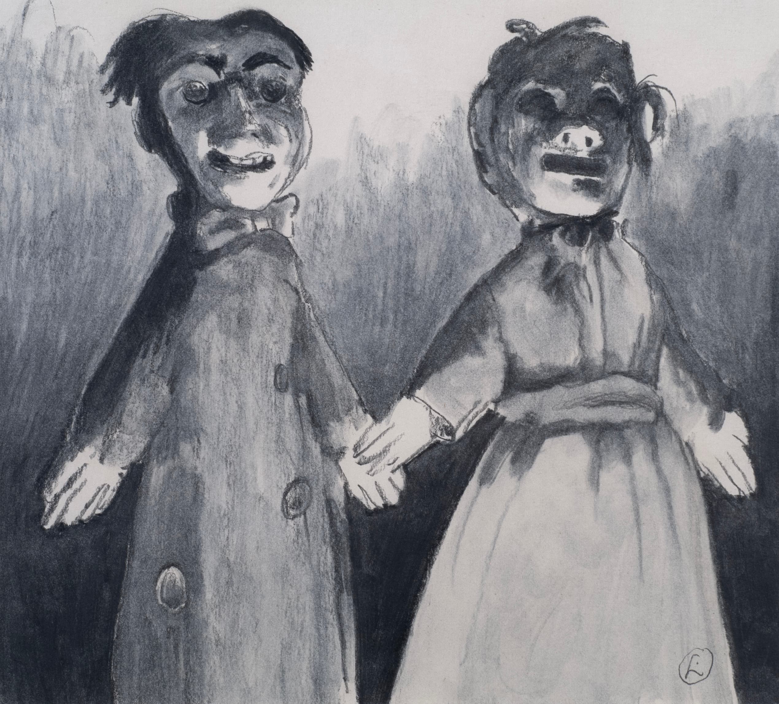 Art with the title "Punch and Judy".