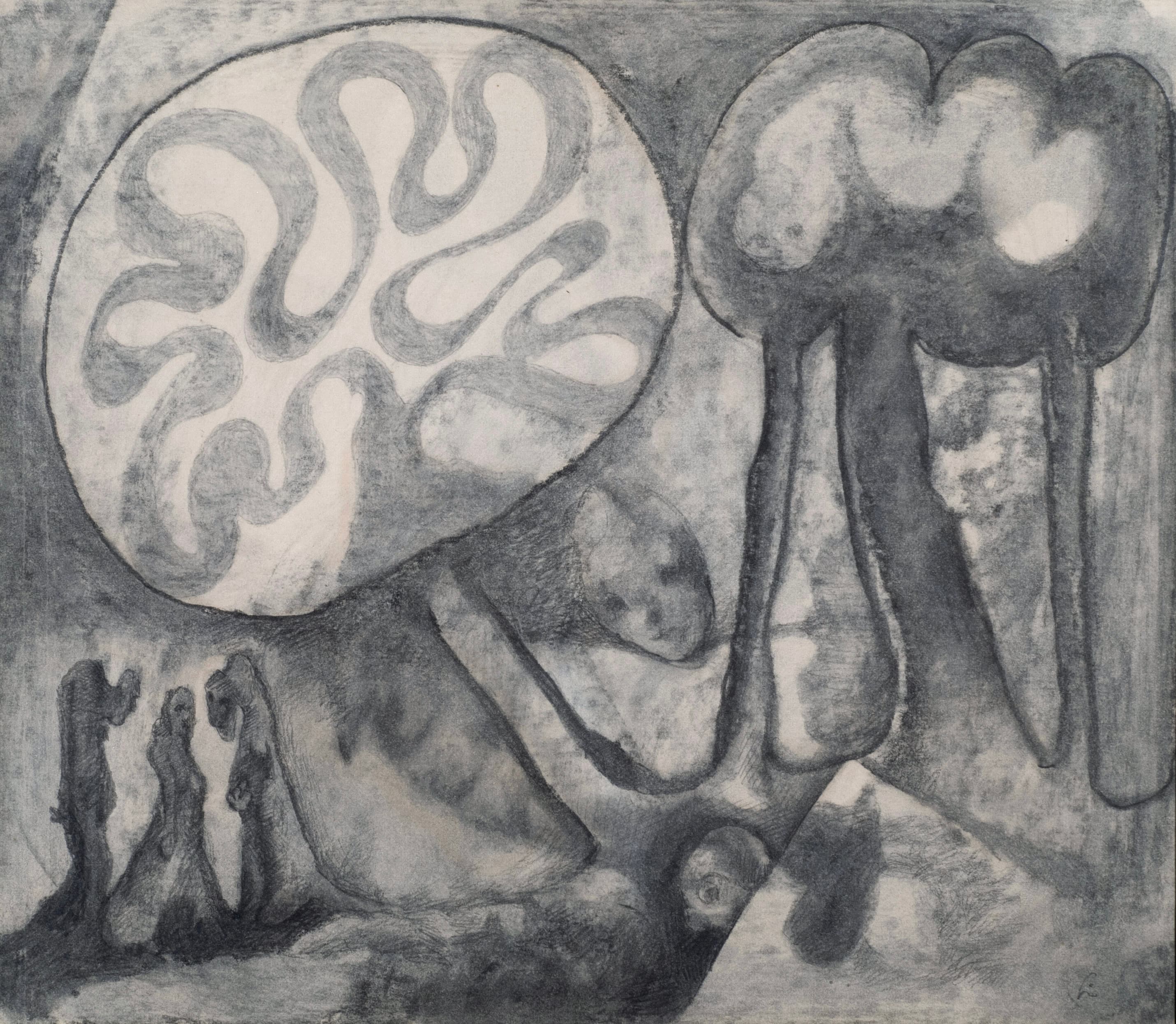 Art with the title "Susanna and the Elders drawing".