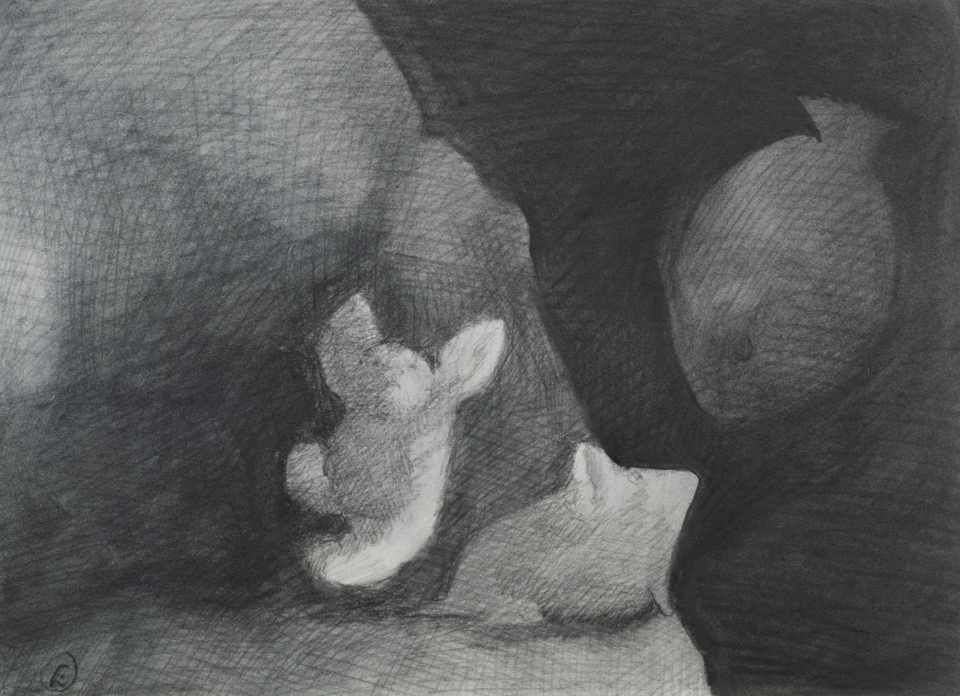 Art with the title "Two Mice and Fish".