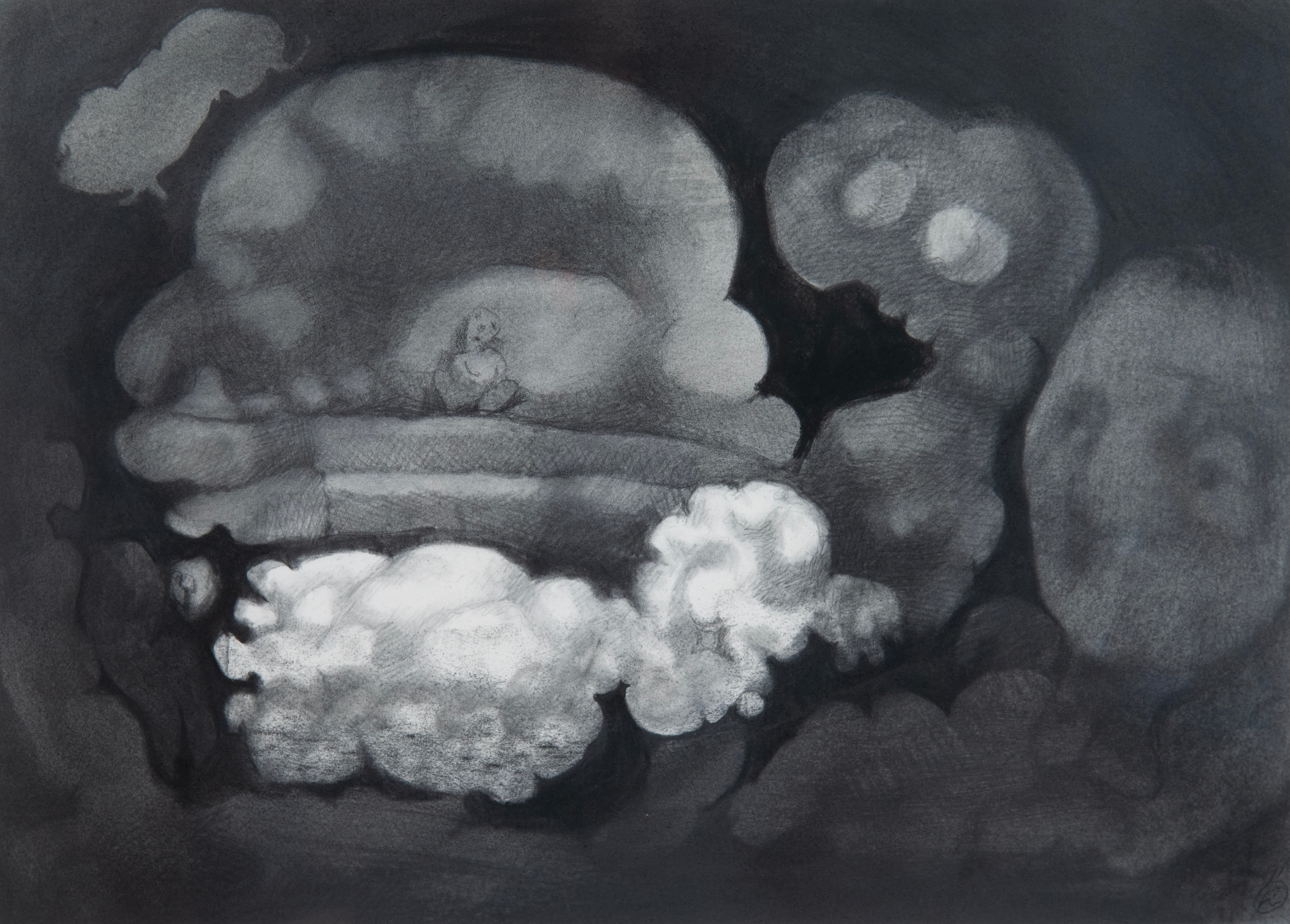 Art with the title "Couch and Family".