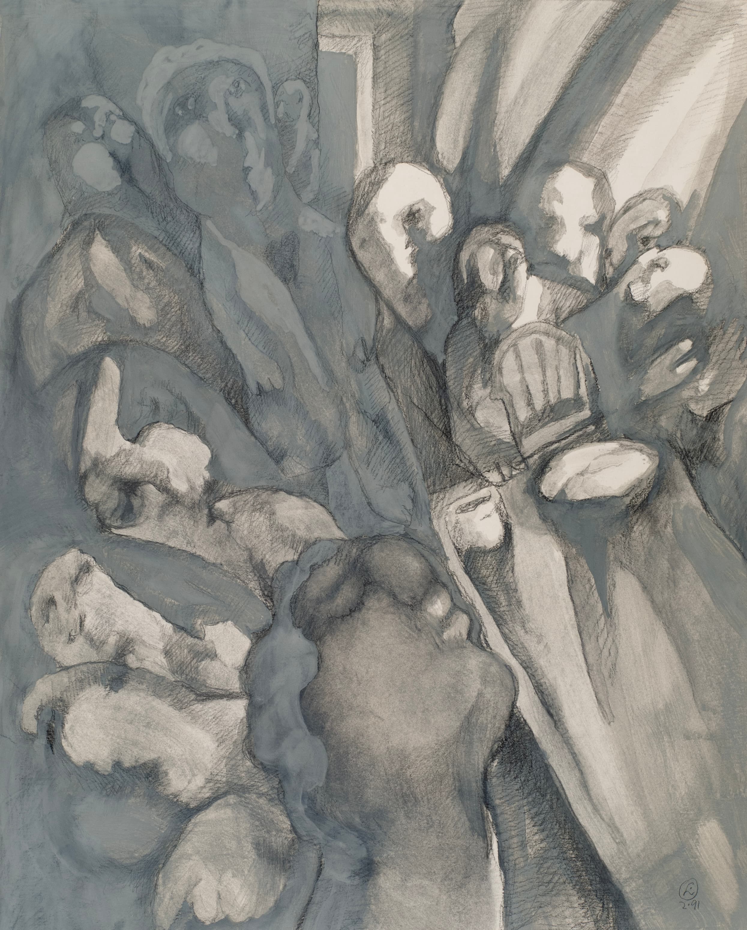 Art with the title "Last Supper Study 4".